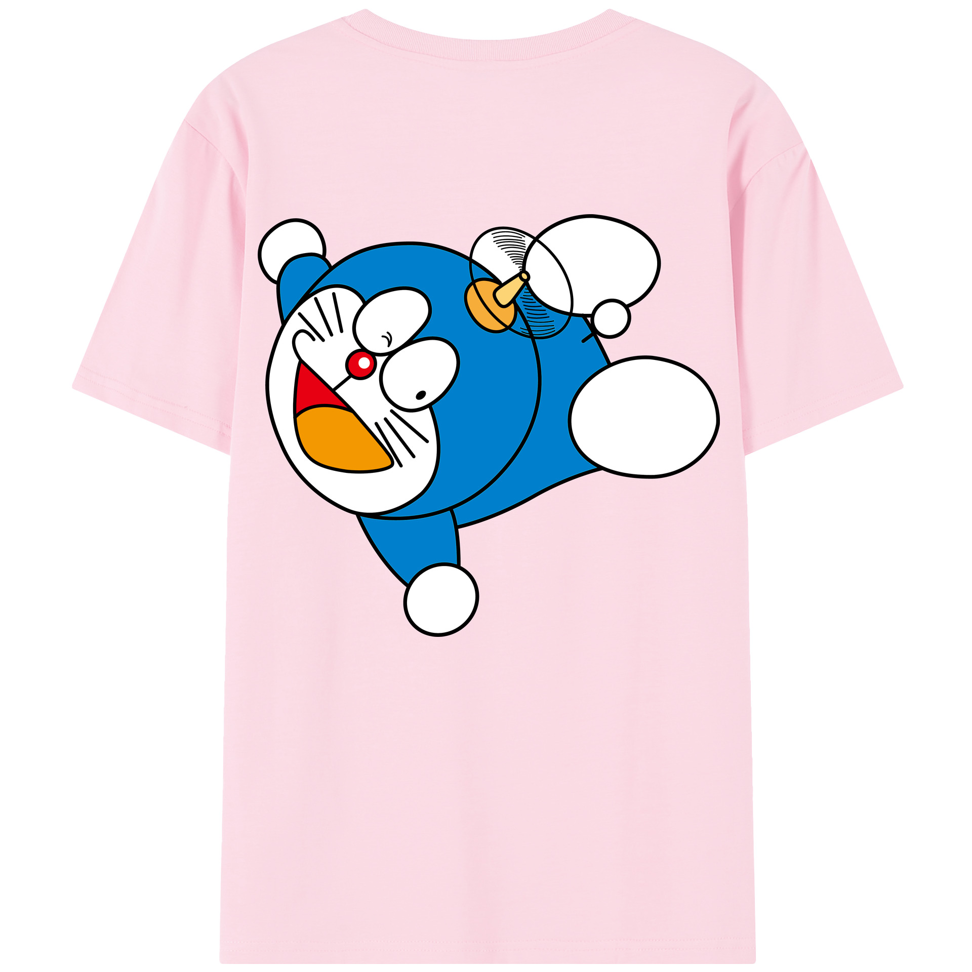 （画像用） ドラえもん Doraemon 綿100％半袖Tシャツ（背面プリント）