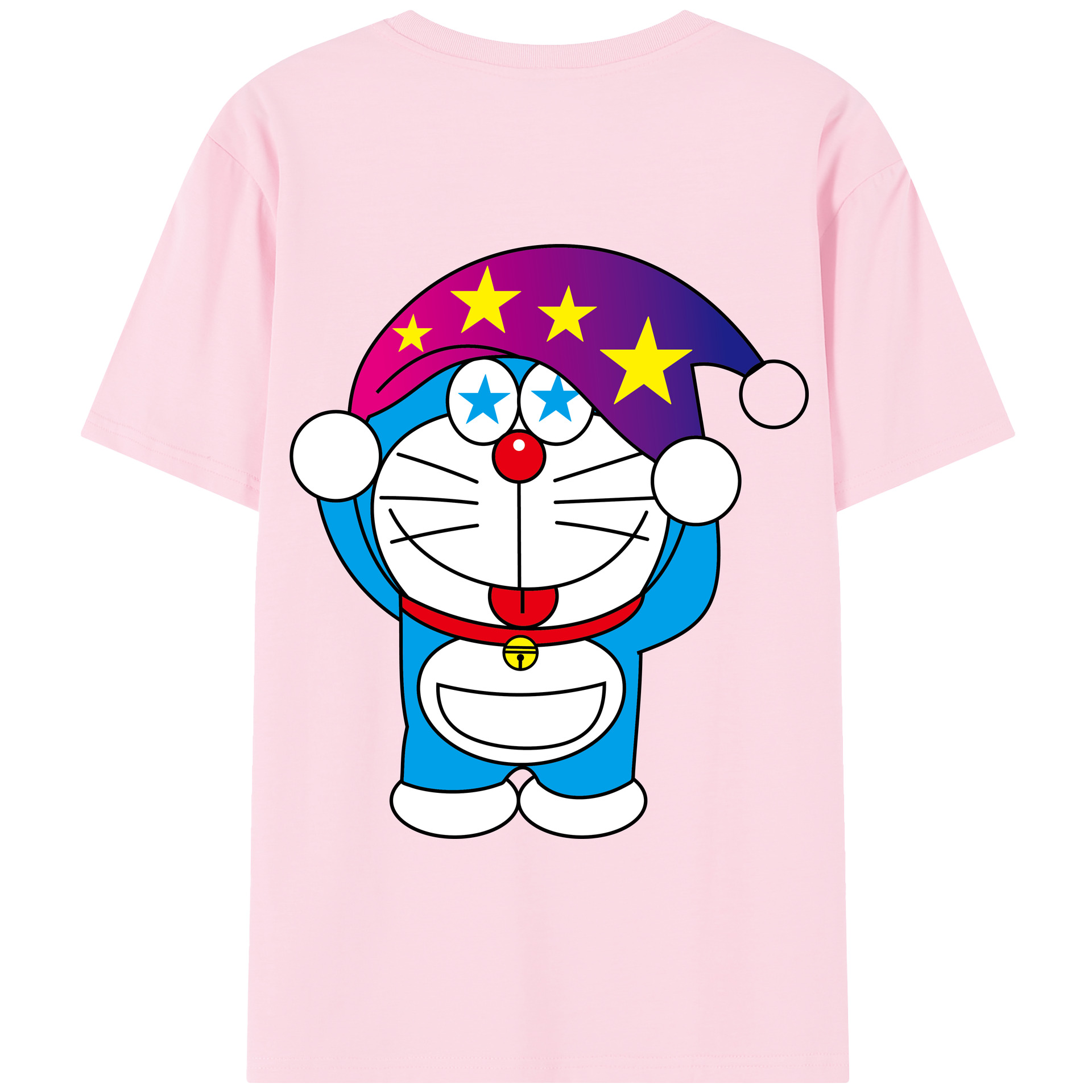 （画像用） ドラえもん Doraemon 綿100％半袖Tシャツ（背面プリント）