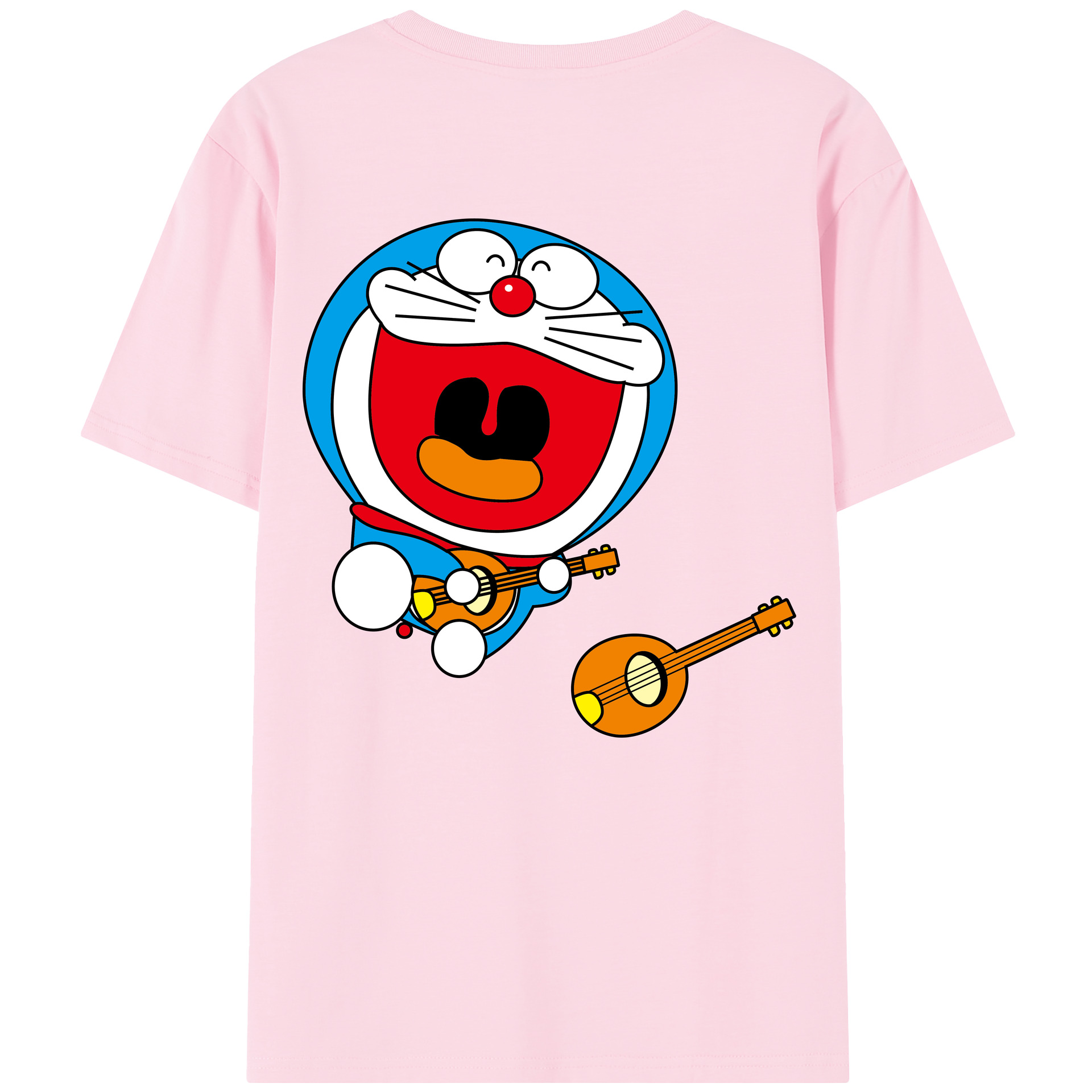 （画像用） ドラえもん Doraemon 綿100％半袖Tシャツ（背面プリント）