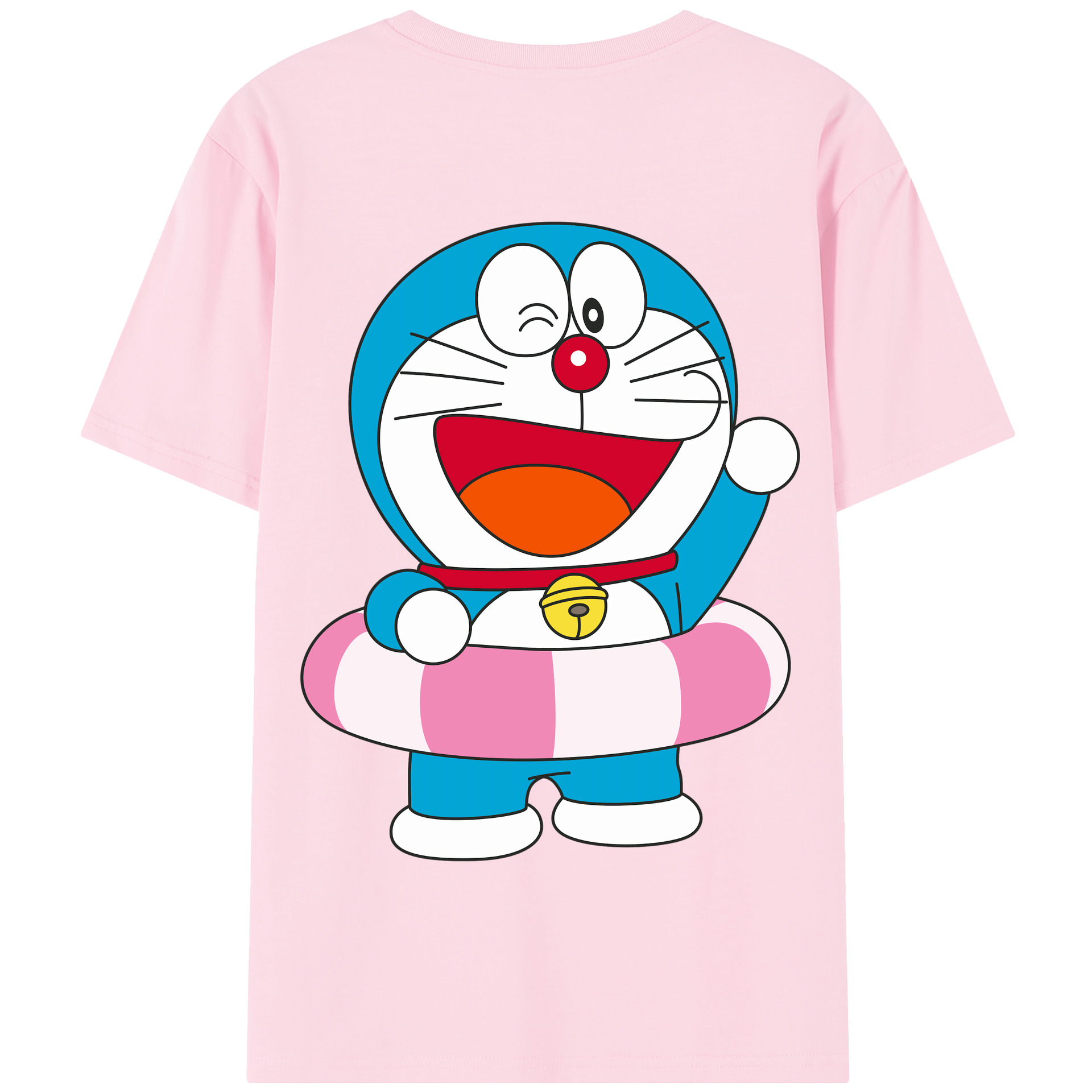 （画像用） ドラえもん Doraemon 綿100％半袖Tシャツ（背面プリント）