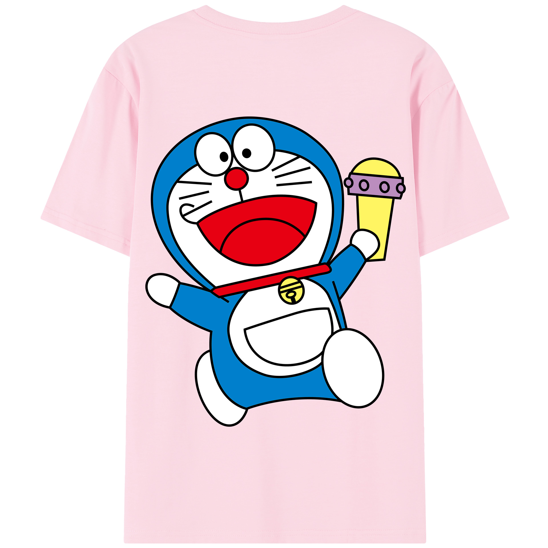 （画像用） ドラえもん Doraemon 綿100％半袖Tシャツ（背面プリント）