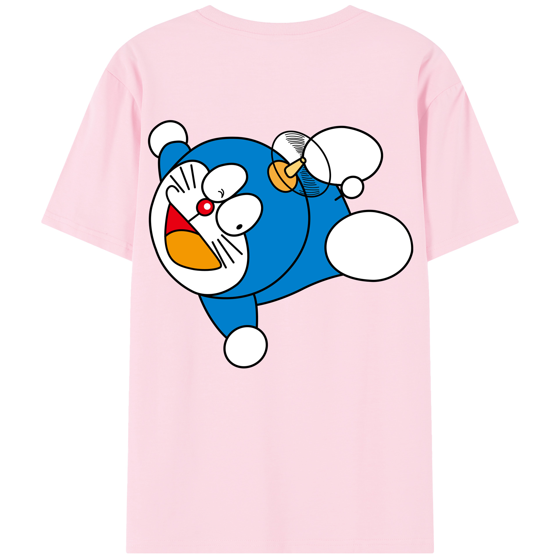 （画像用） ドラえもん Doraemon 綿100％半袖Tシャツ（背面プリント）