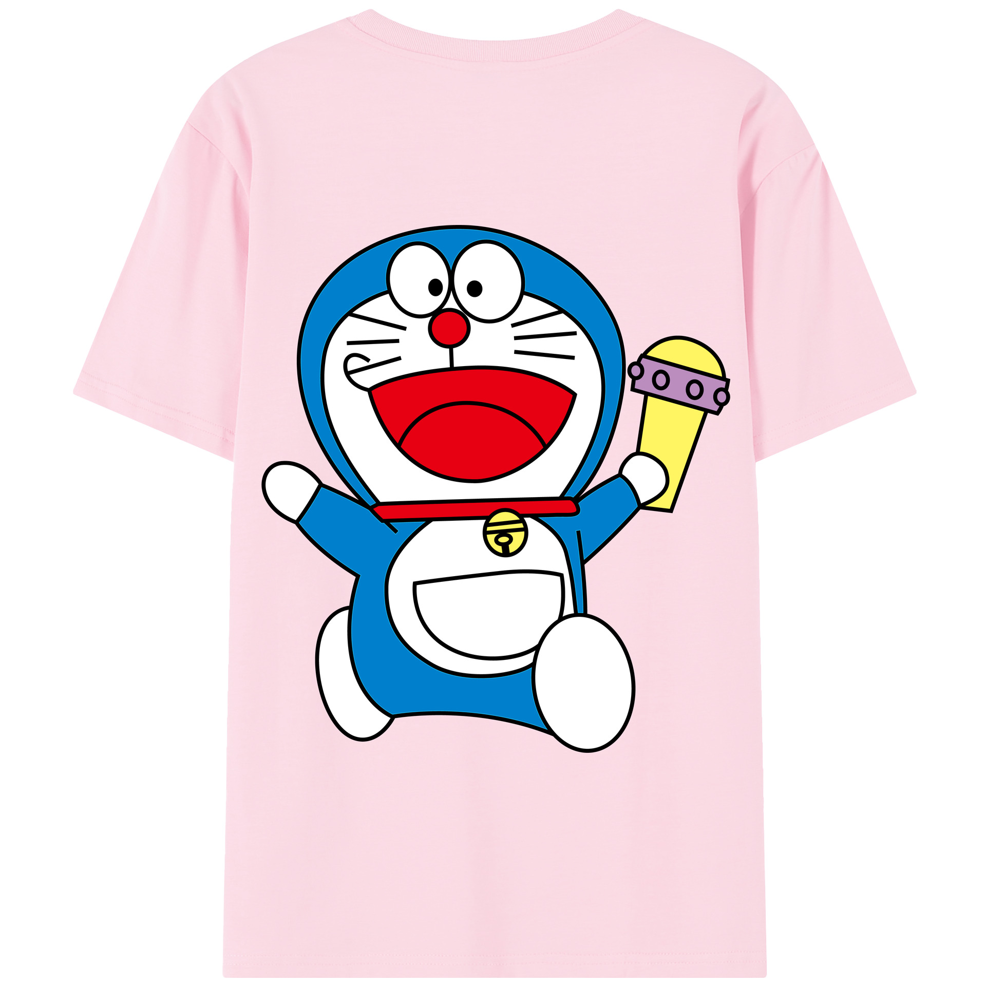 （画像用） ドラえもん Doraemon 綿100％半袖Tシャツ（背面プリント）