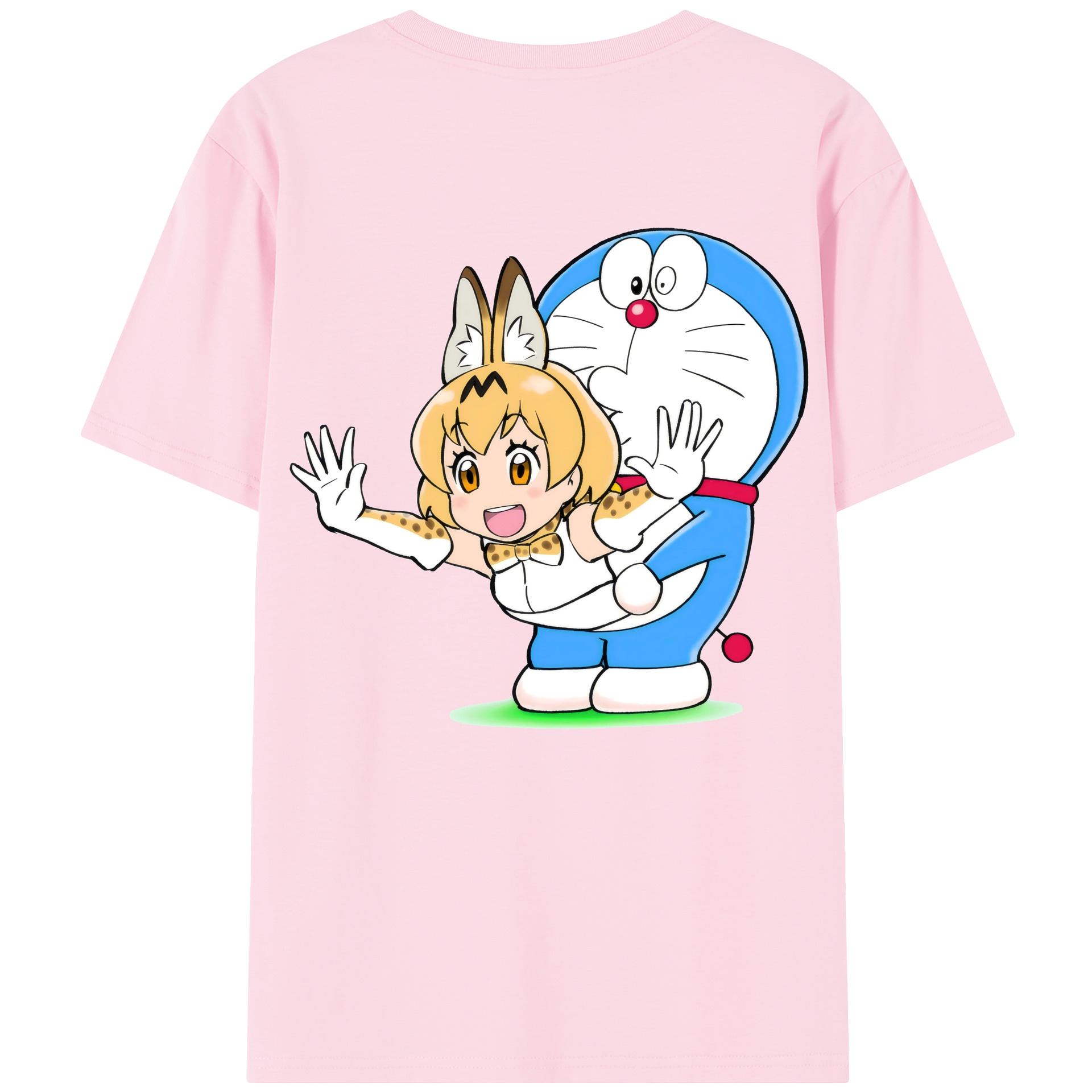 （画像用） ドラえもん Doraemon 綿100％半袖Tシャツ（背面プリント）