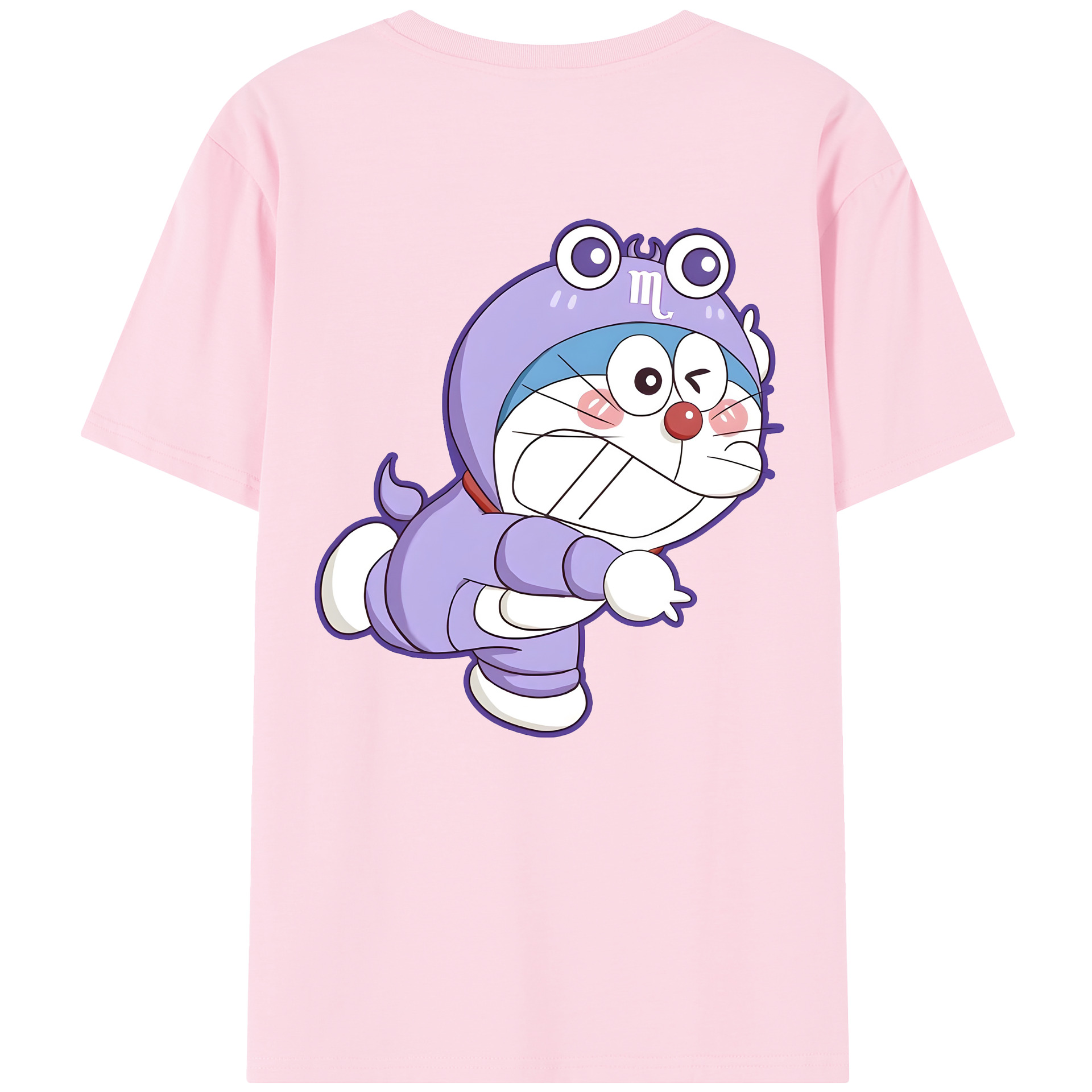（画像用） ドラえもん Doraemon 綿100％半袖Tシャツ（背面プリント）