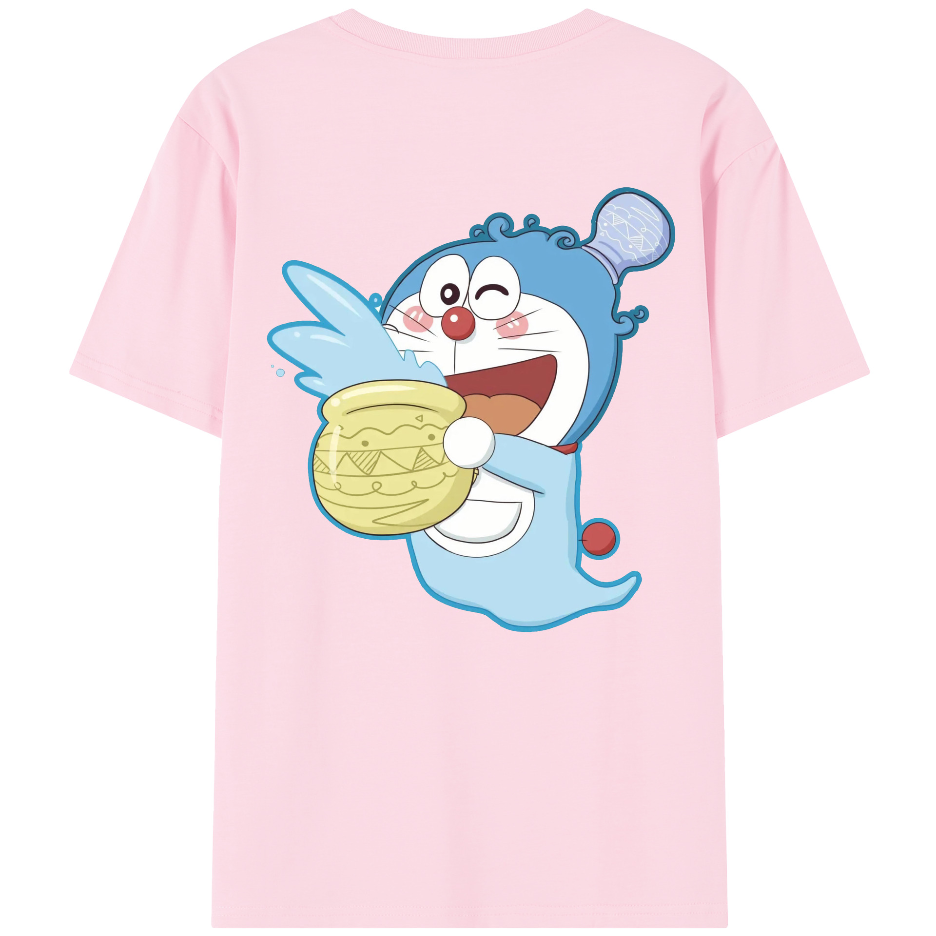 （画像用） ドラえもん Doraemon 綿100％半袖Tシャツ（背面プリント）