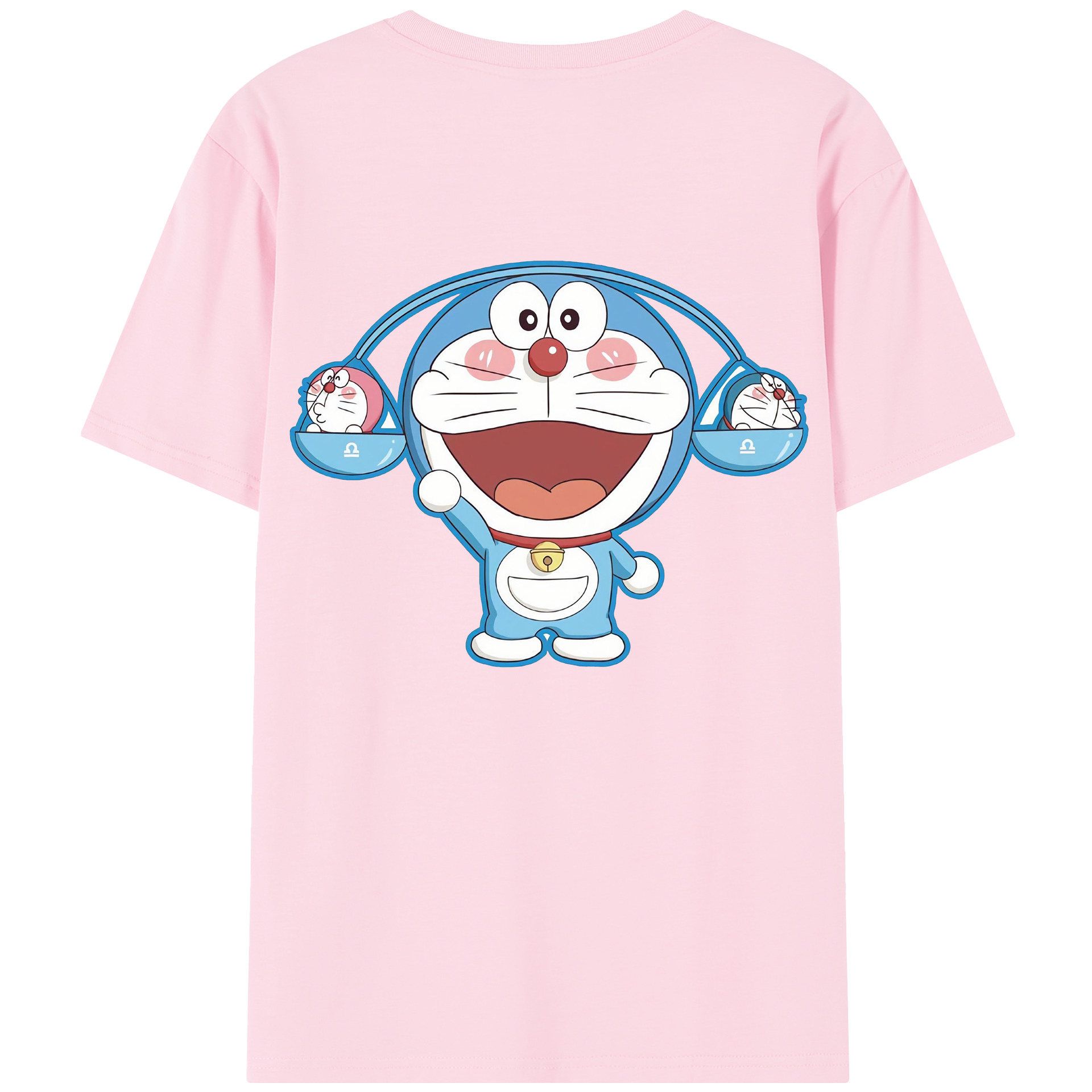 （画像用） ドラえもん Doraemon 綿100％半袖Tシャツ（背面プリント）