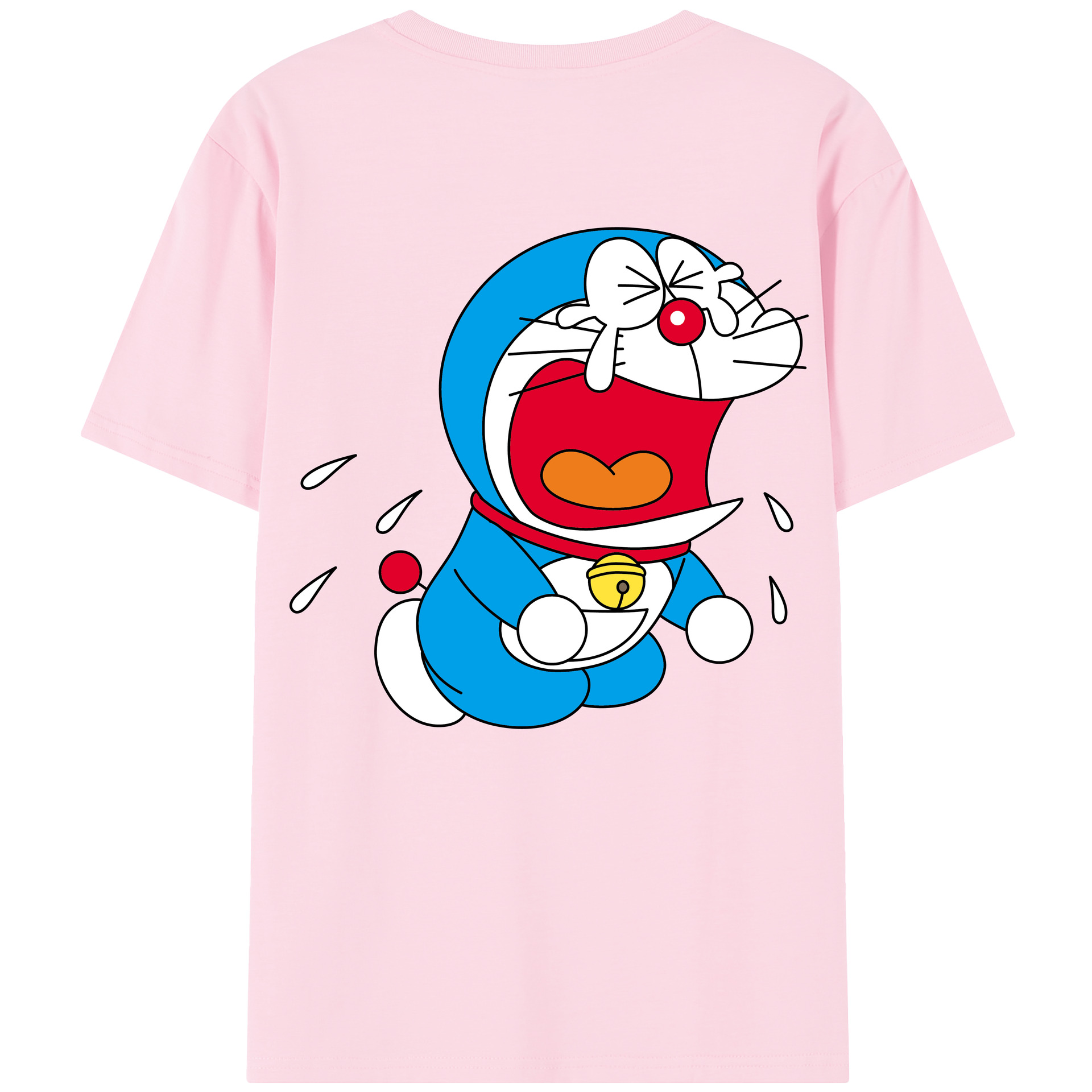 （画像用） ドラえもん Doraemon 綿100％半袖Tシャツ（背面プリント）