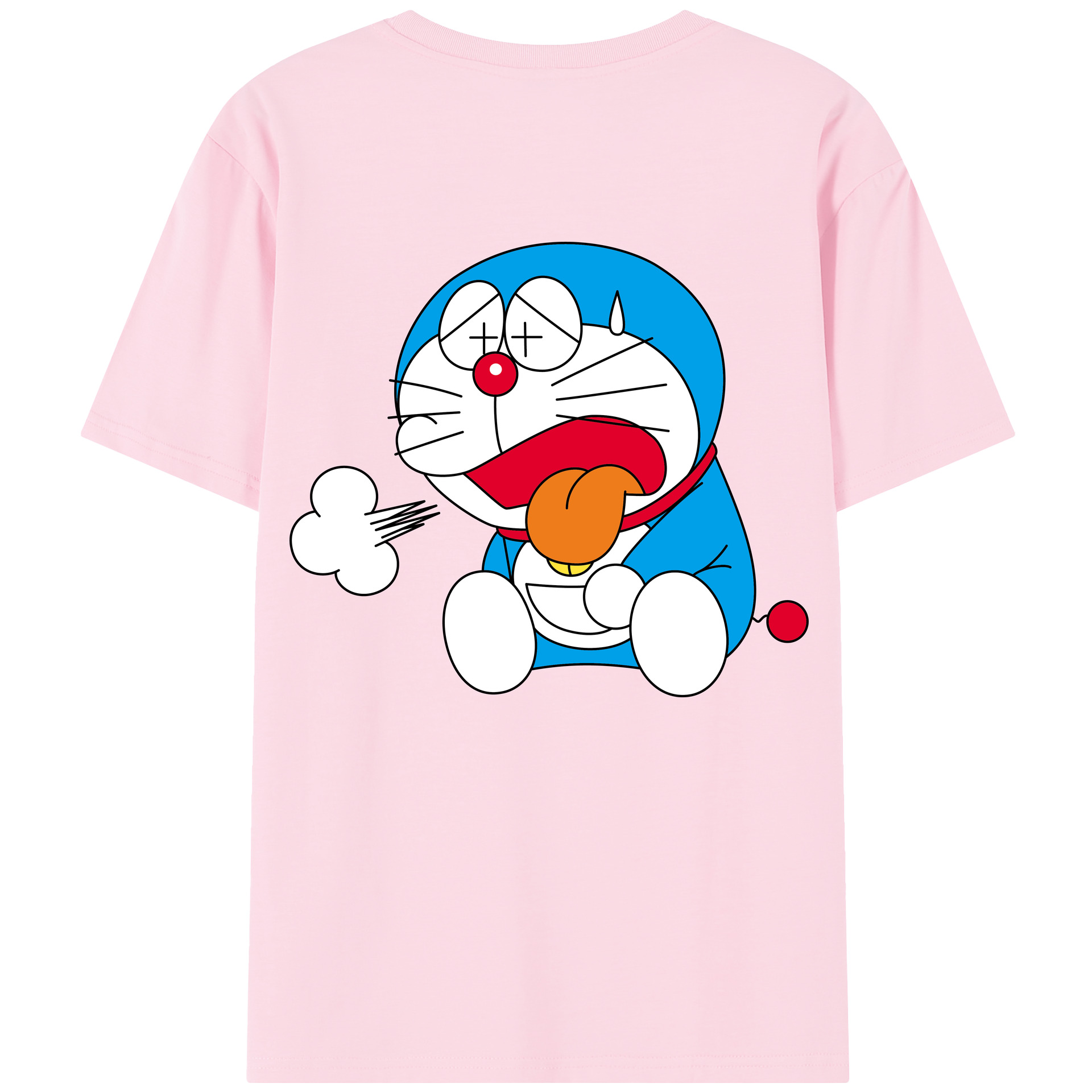 （画像用） ドラえもん Doraemon 綿100％半袖Tシャツ（背面プリント）