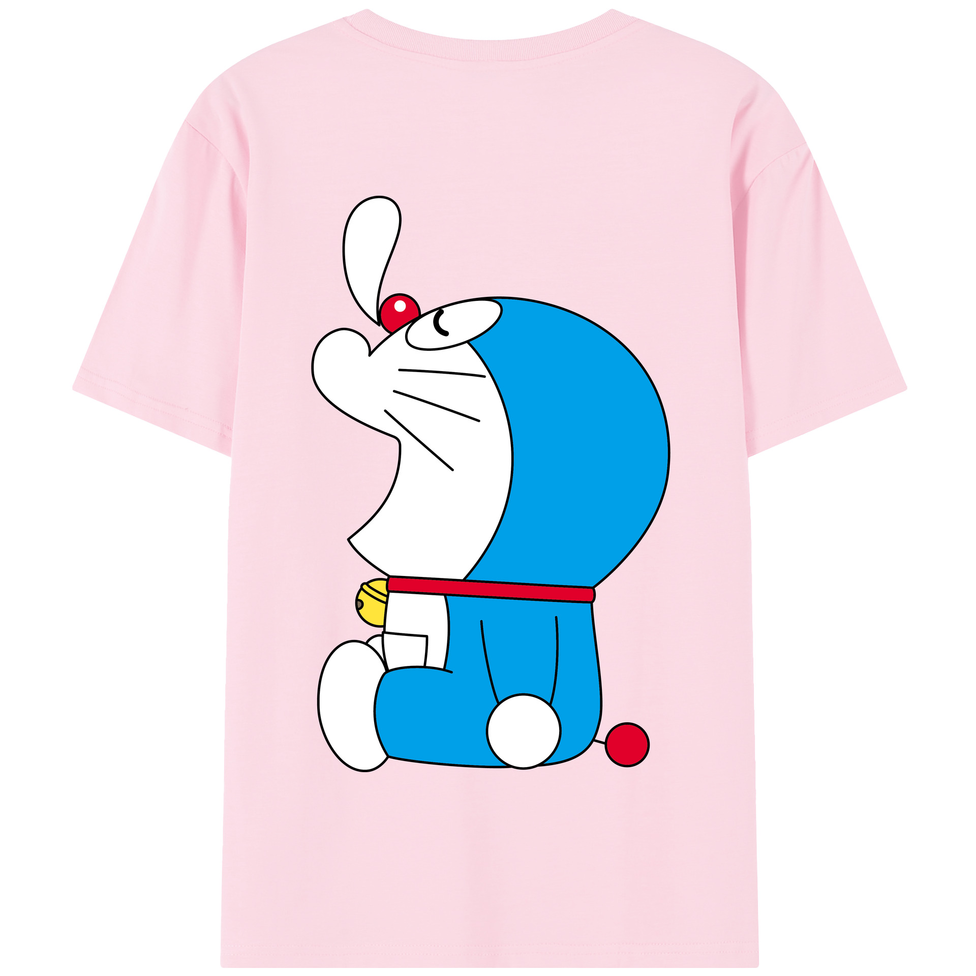 （画像用） ドラえもん Doraemon 綿100％半袖Tシャツ（背面プリント）