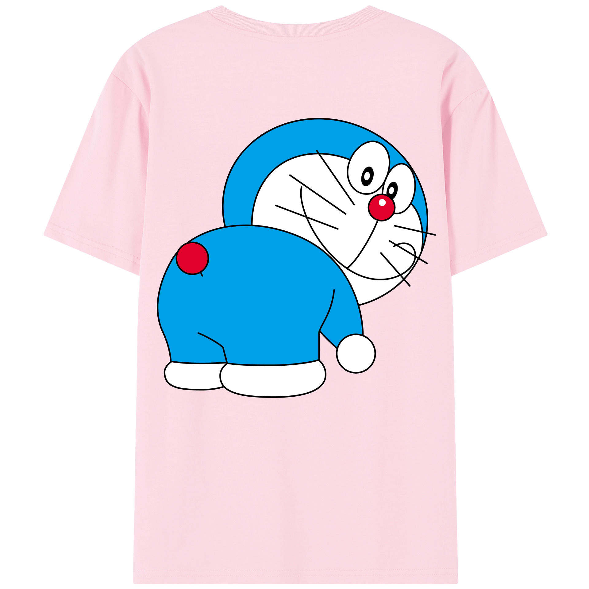 （画像用） ドラえもん Doraemon 綿100％半袖Tシャツ（背面プリント）