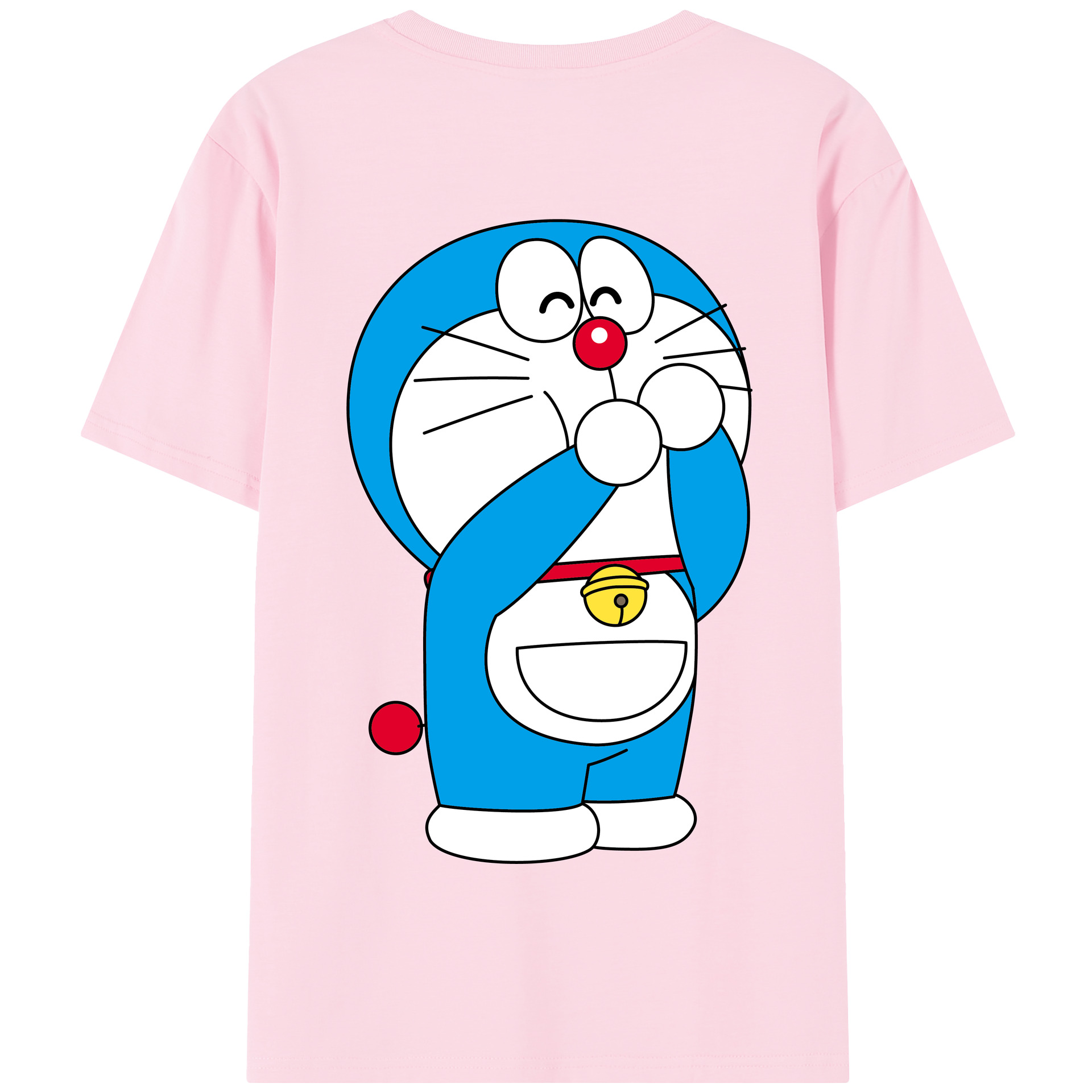 （画像用） ドラえもん Doraemon 綿100％半袖Tシャツ（背面プリント）