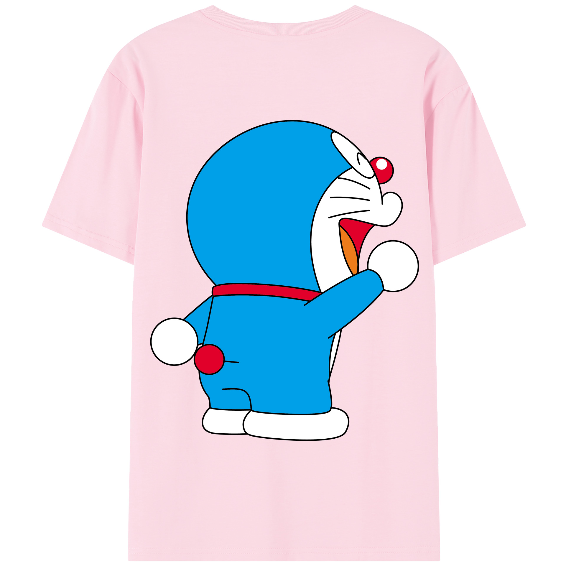 （画像用） ドラえもん Doraemon 綿100％半袖Tシャツ（背面プリント）