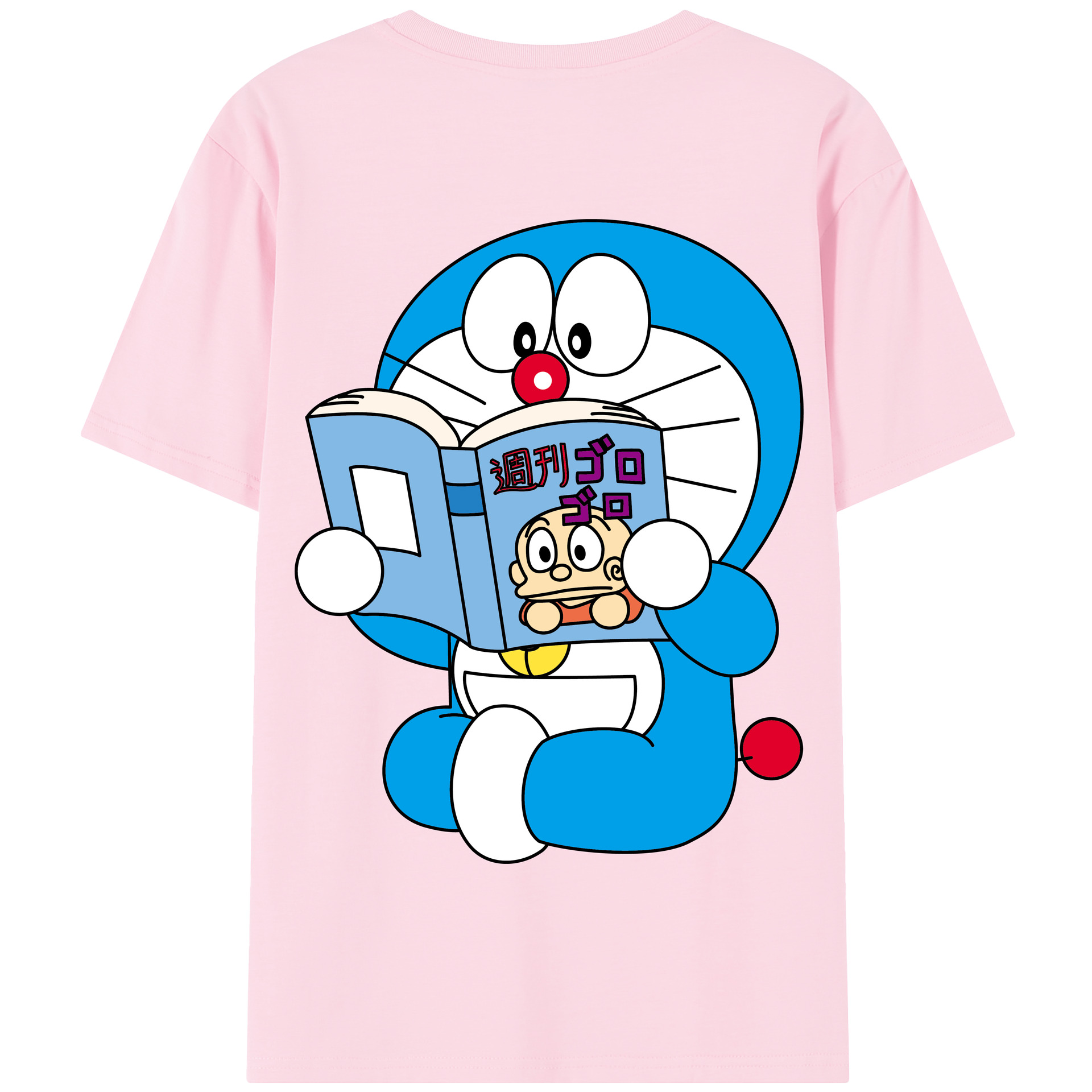 （画像用） ドラえもん Doraemon 綿100％半袖Tシャツ（背面プリント）