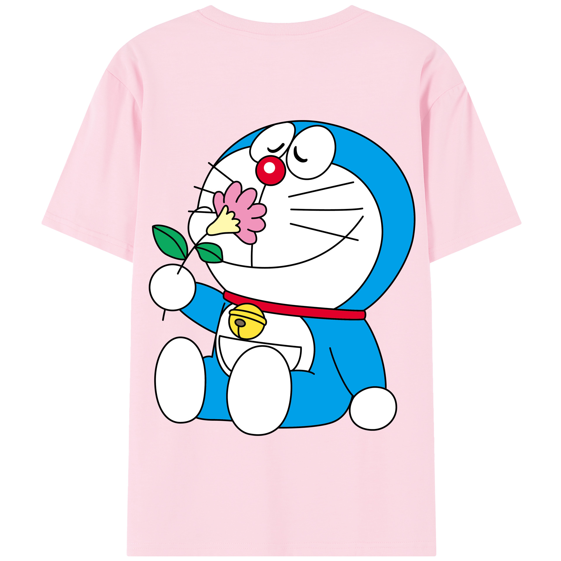 （画像用） ドラえもん Doraemon 綿100％半袖Tシャツ（背面プリント）