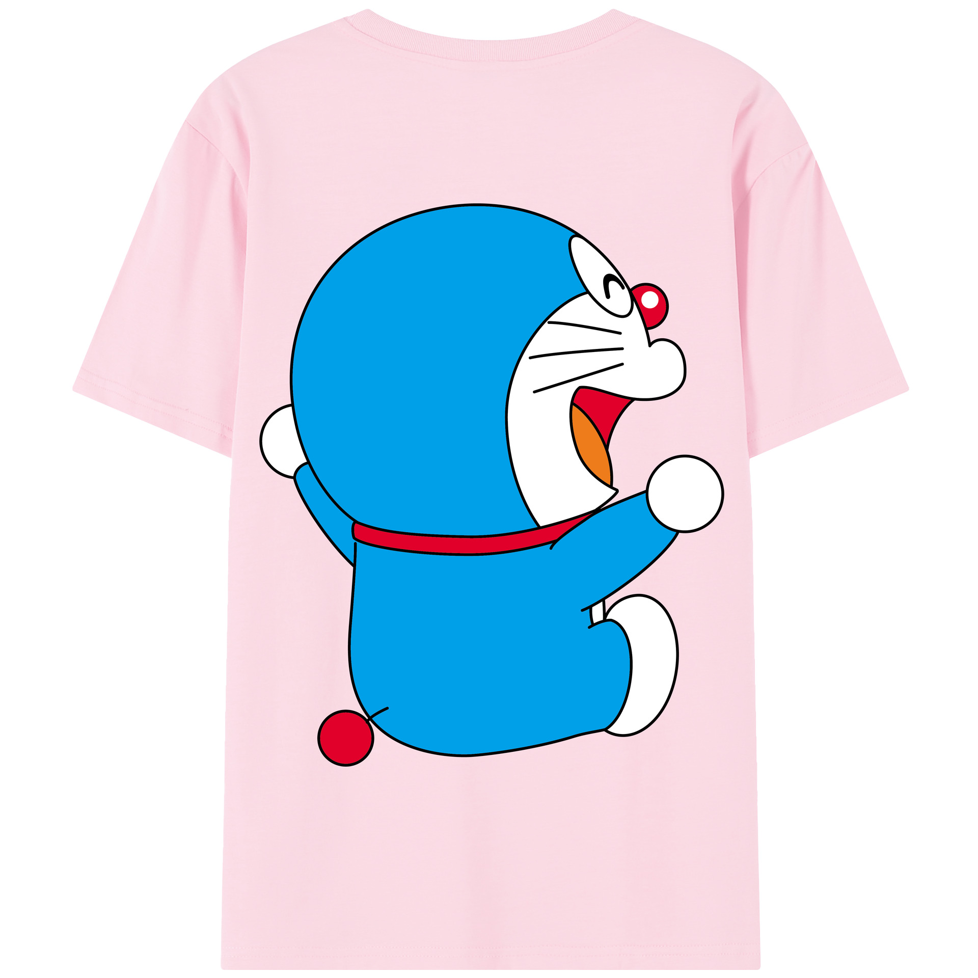 （画像用） ドラえもん Doraemon 綿100％半袖Tシャツ（背面プリント）