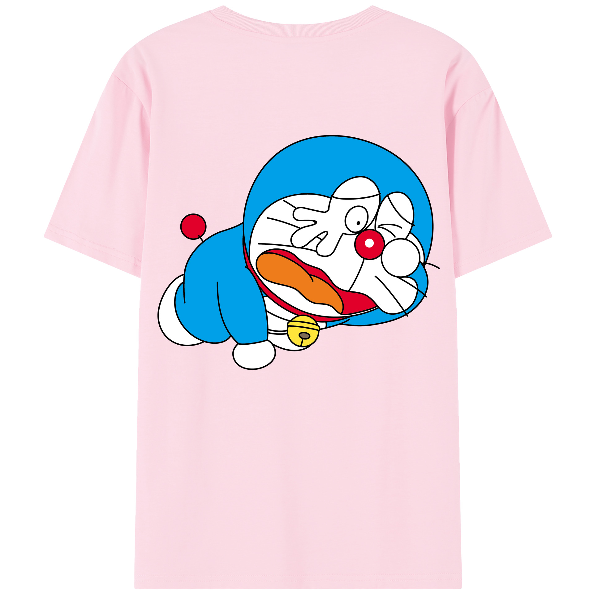 （画像用） ドラえもん Doraemon 綿100％半袖Tシャツ（背面プリント）