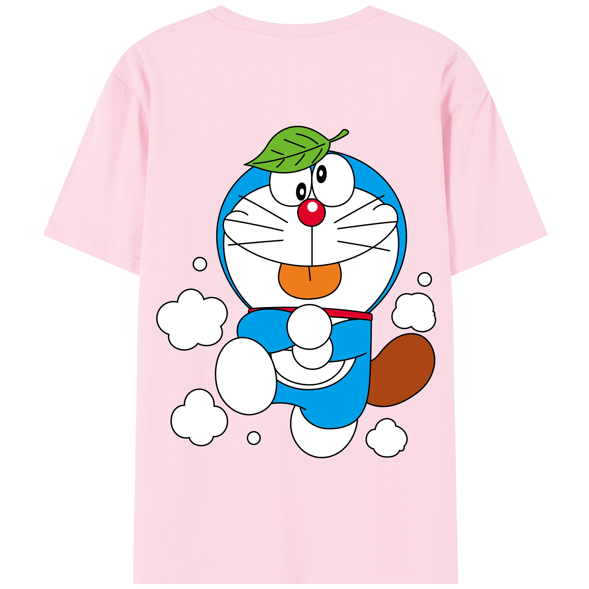 （画像用） ドラえもん Doraemon 綿100％半袖Tシャツ（背面プリント）
