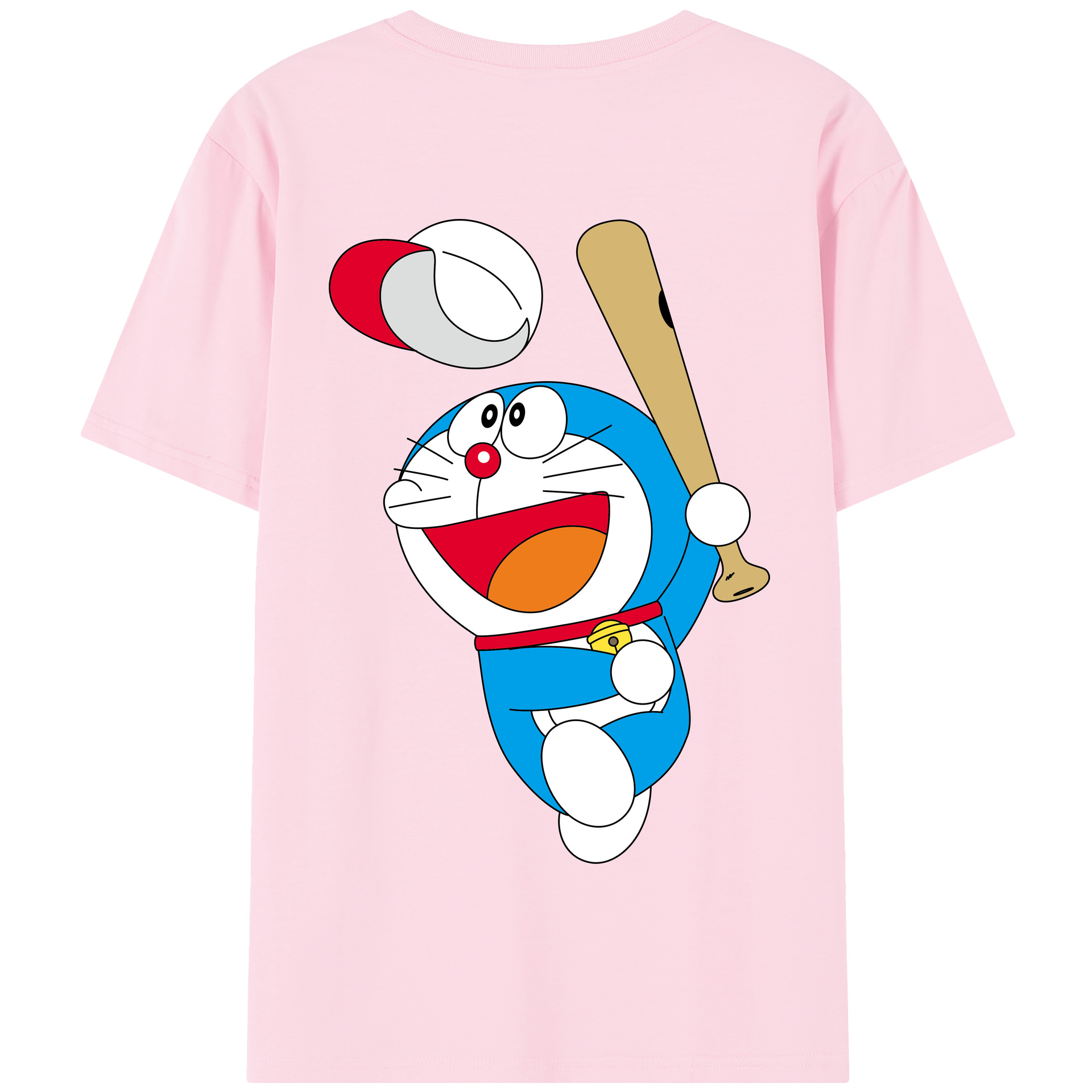 （画像用） ドラえもん Doraemon 綿100％半袖Tシャツ（背面プリント）
