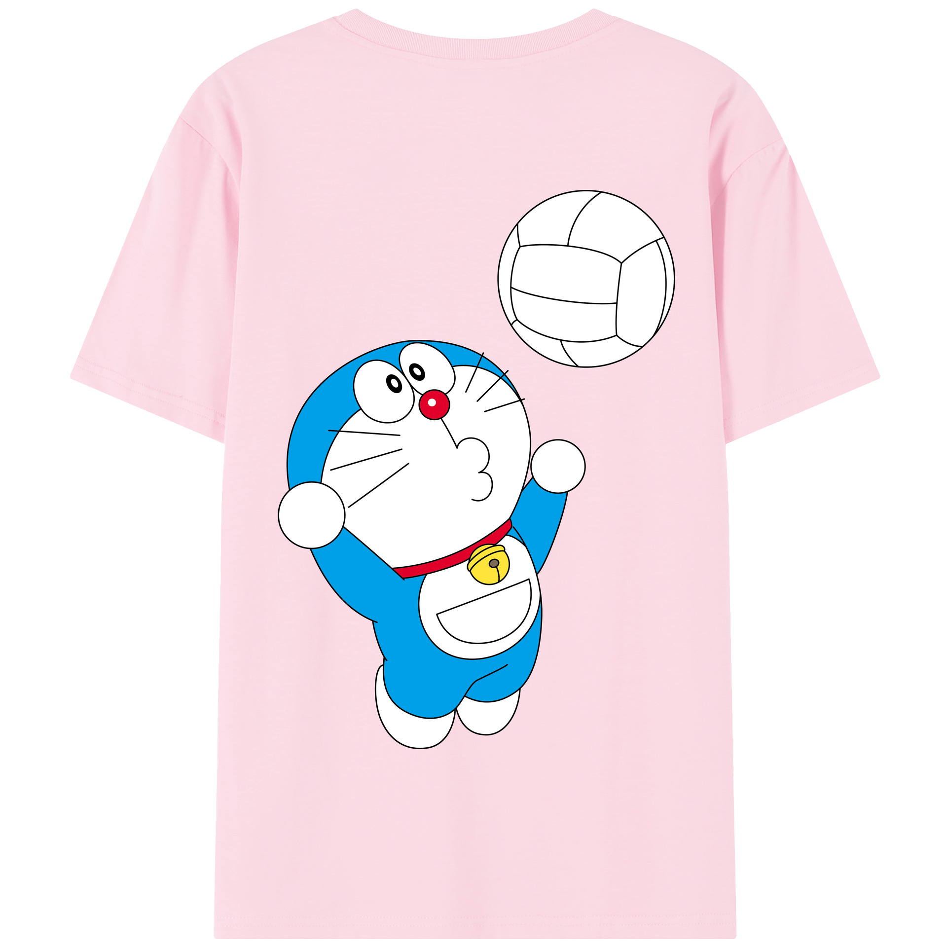 （画像用） ドラえもん Doraemon 綿100％半袖Tシャツ（背面プリント）