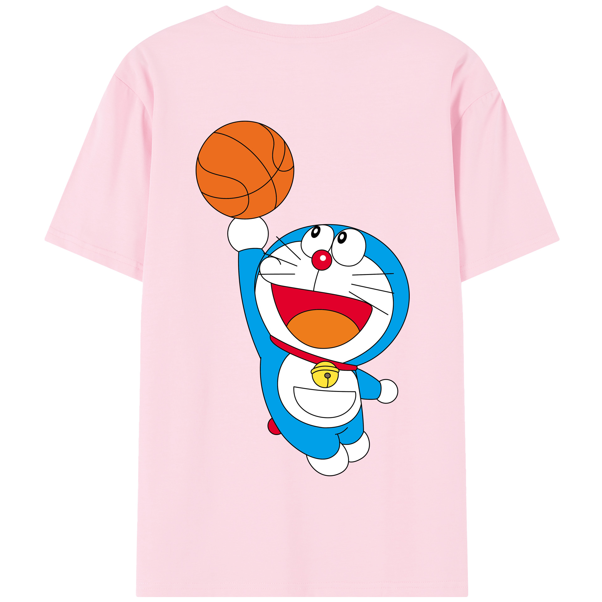 （画像用） ドラえもん Doraemon 綿100％半袖Tシャツ（背面プリント）