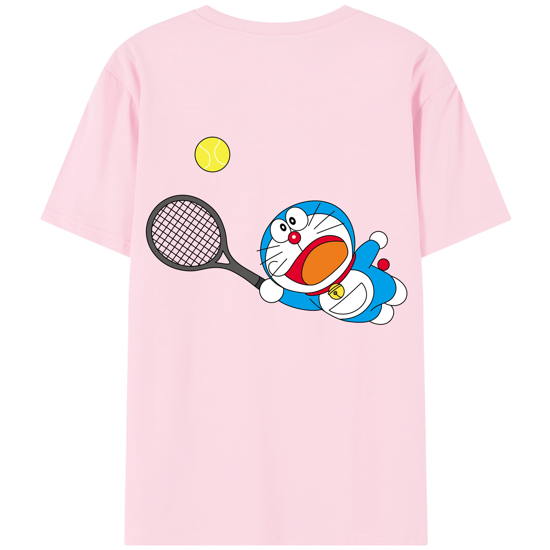 （画像用） ドラえもん Doraemon 綿100％半袖Tシャツ（背面プリント）