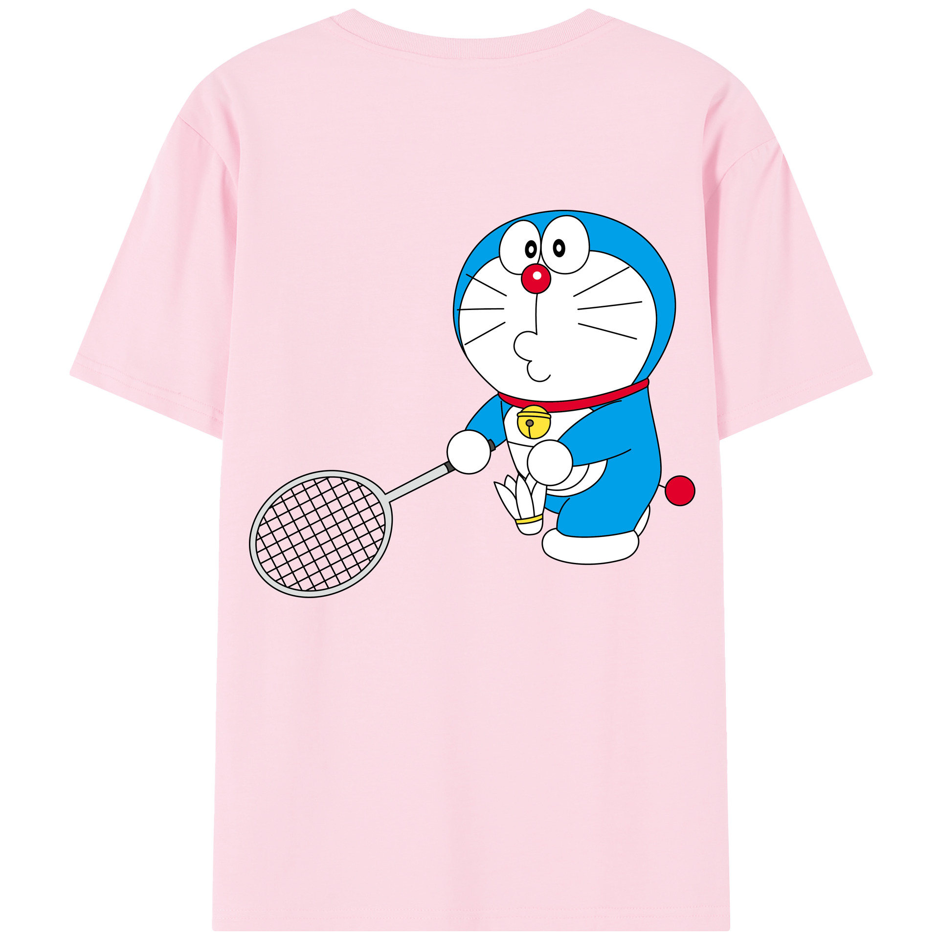 （画像用） ドラえもん Doraemon 綿100％半袖Tシャツ（背面プリント）