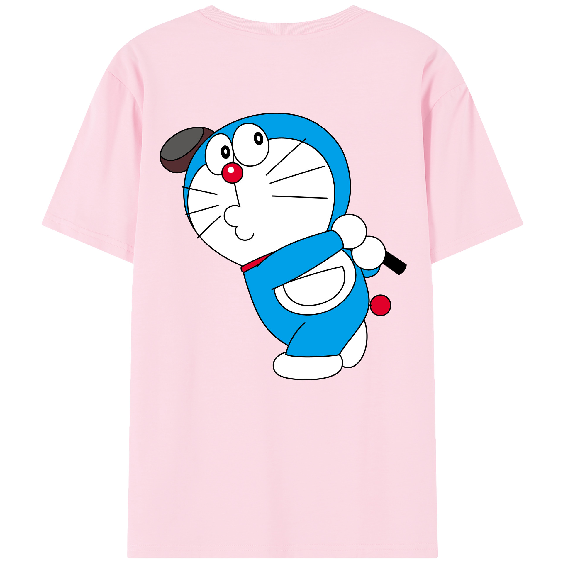 （画像用） ドラえもん Doraemon 綿100％半袖Tシャツ（背面プリント）