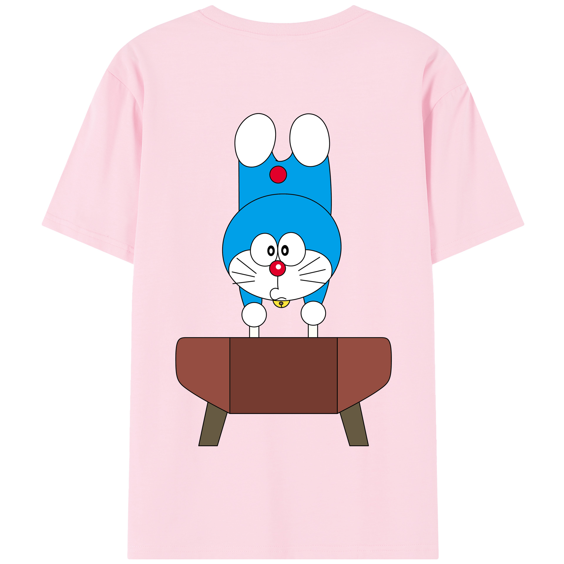 （画像用） ドラえもん Doraemon 綿100％半袖Tシャツ（背面プリント）