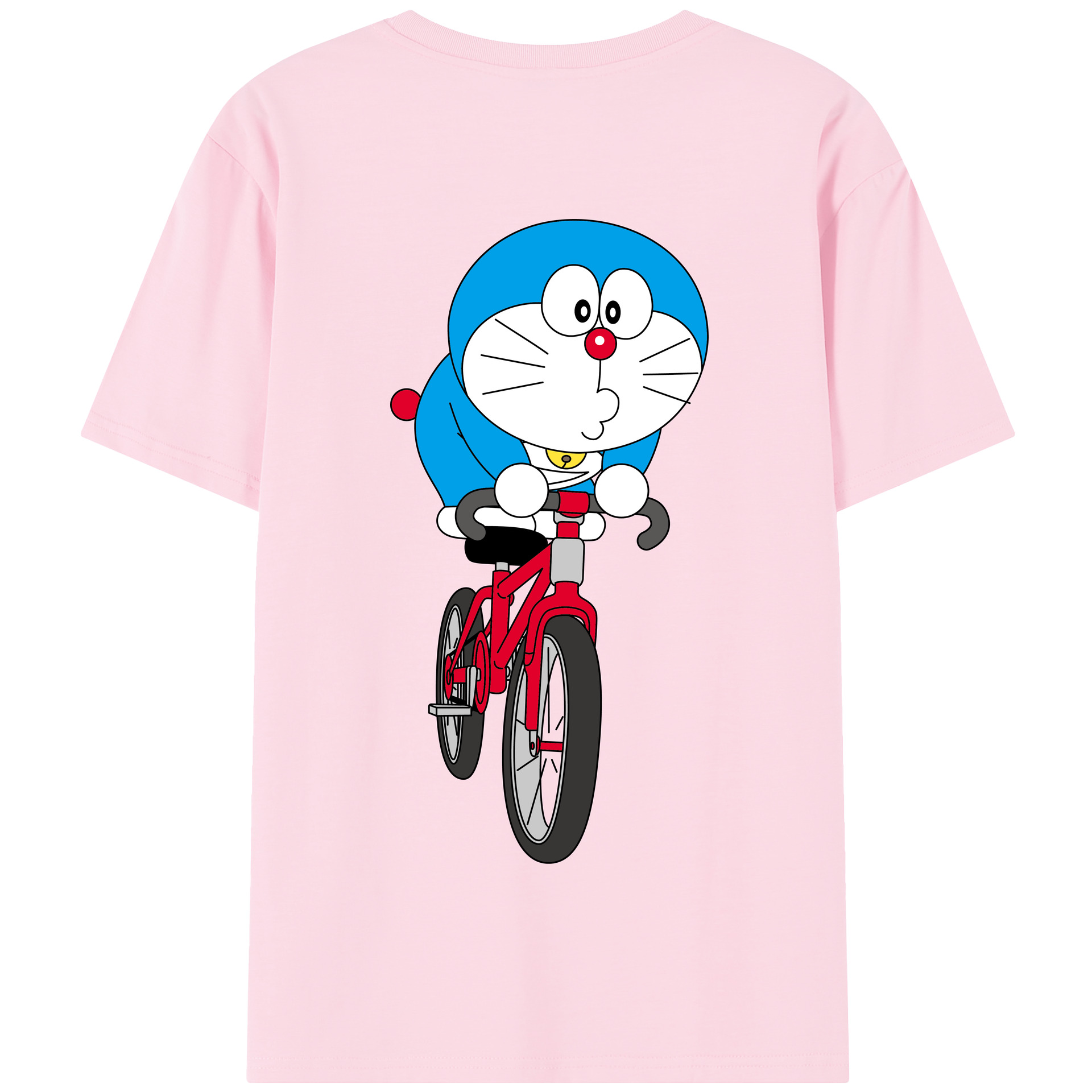 （画像用） ドラえもん Doraemon 綿100％半袖Tシャツ（背面プリント）