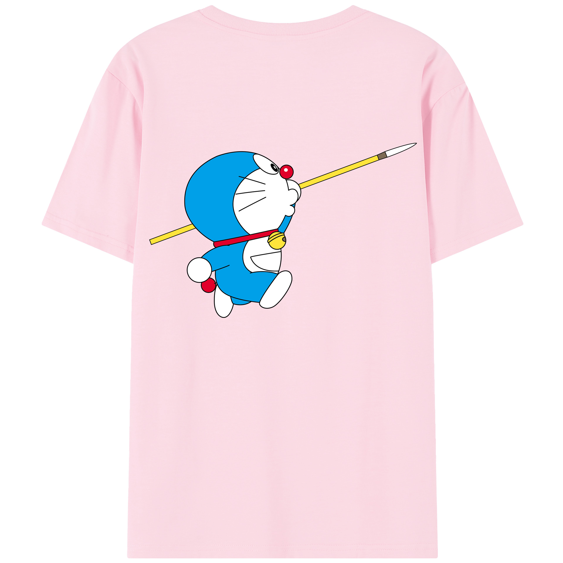 （画像用） ドラえもん Doraemon 綿100％半袖Tシャツ（背面プリント）