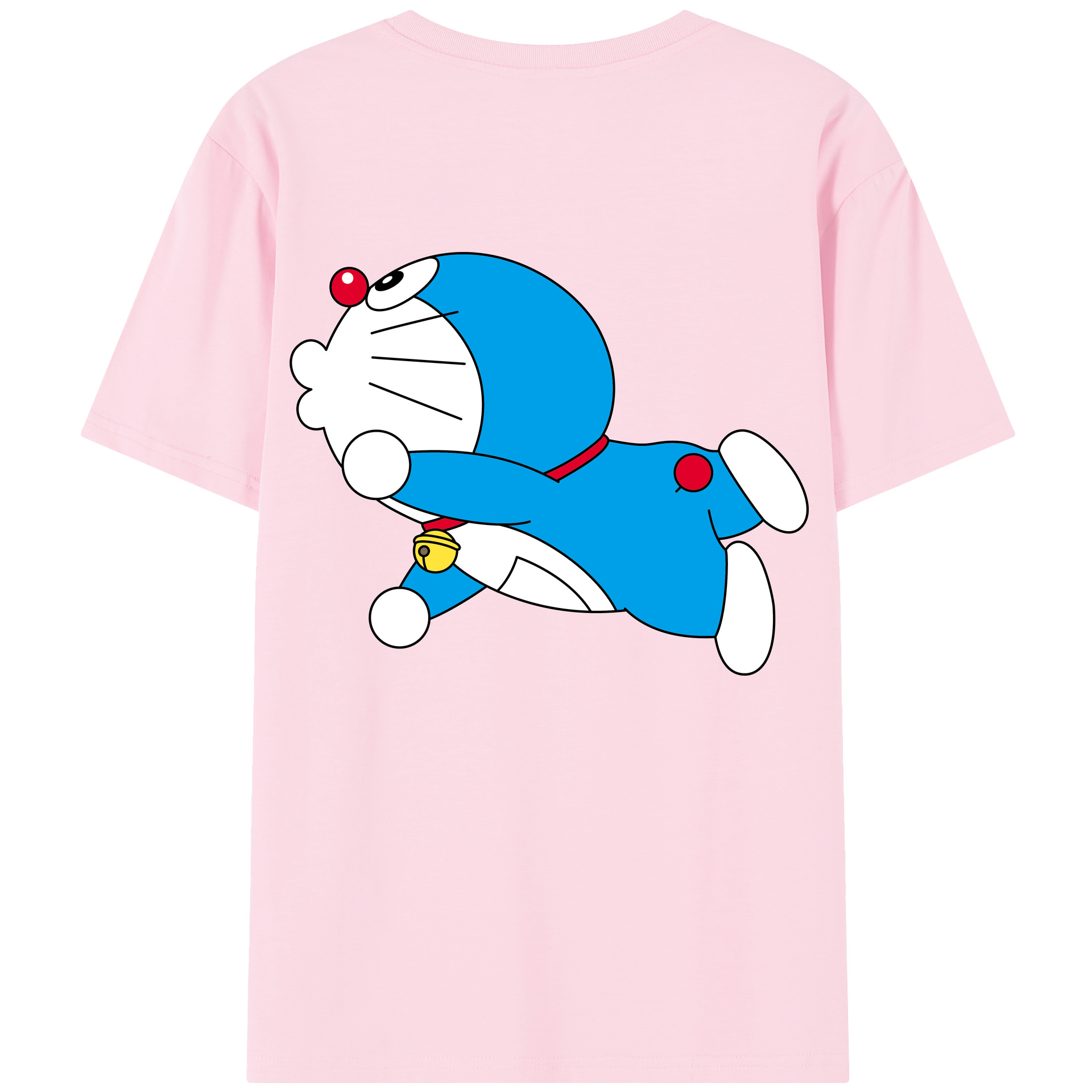 （画像用） ドラえもん Doraemon 綿100％半袖Tシャツ（背面プリント）