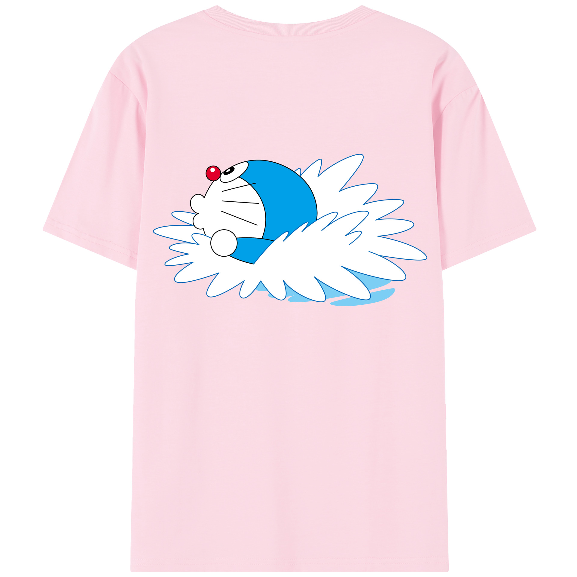（画像用） ドラえもん Doraemon 綿100％半袖Tシャツ（背面プリント）