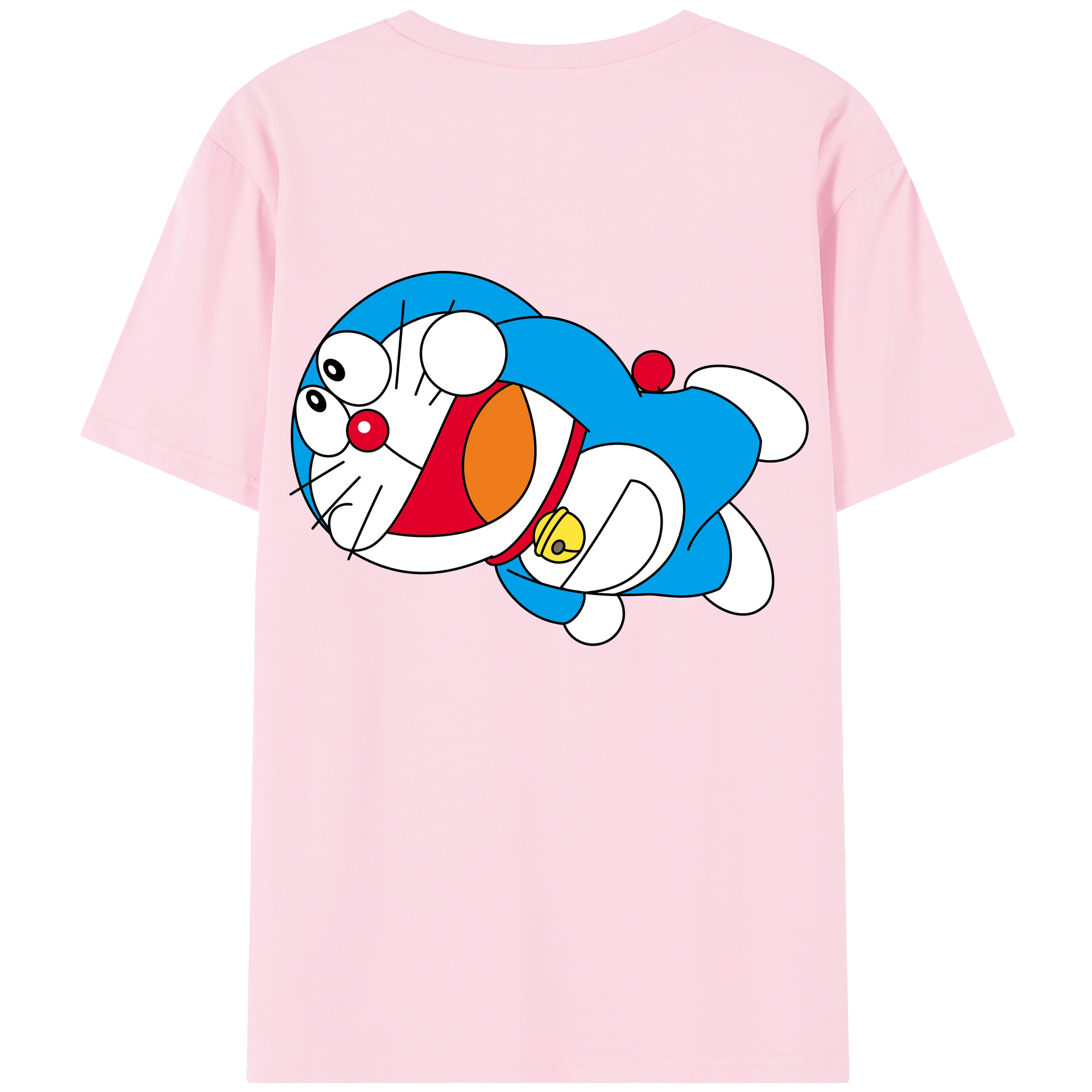（画像用） ドラえもん Doraemon 綿100％半袖Tシャツ（背面プリント）