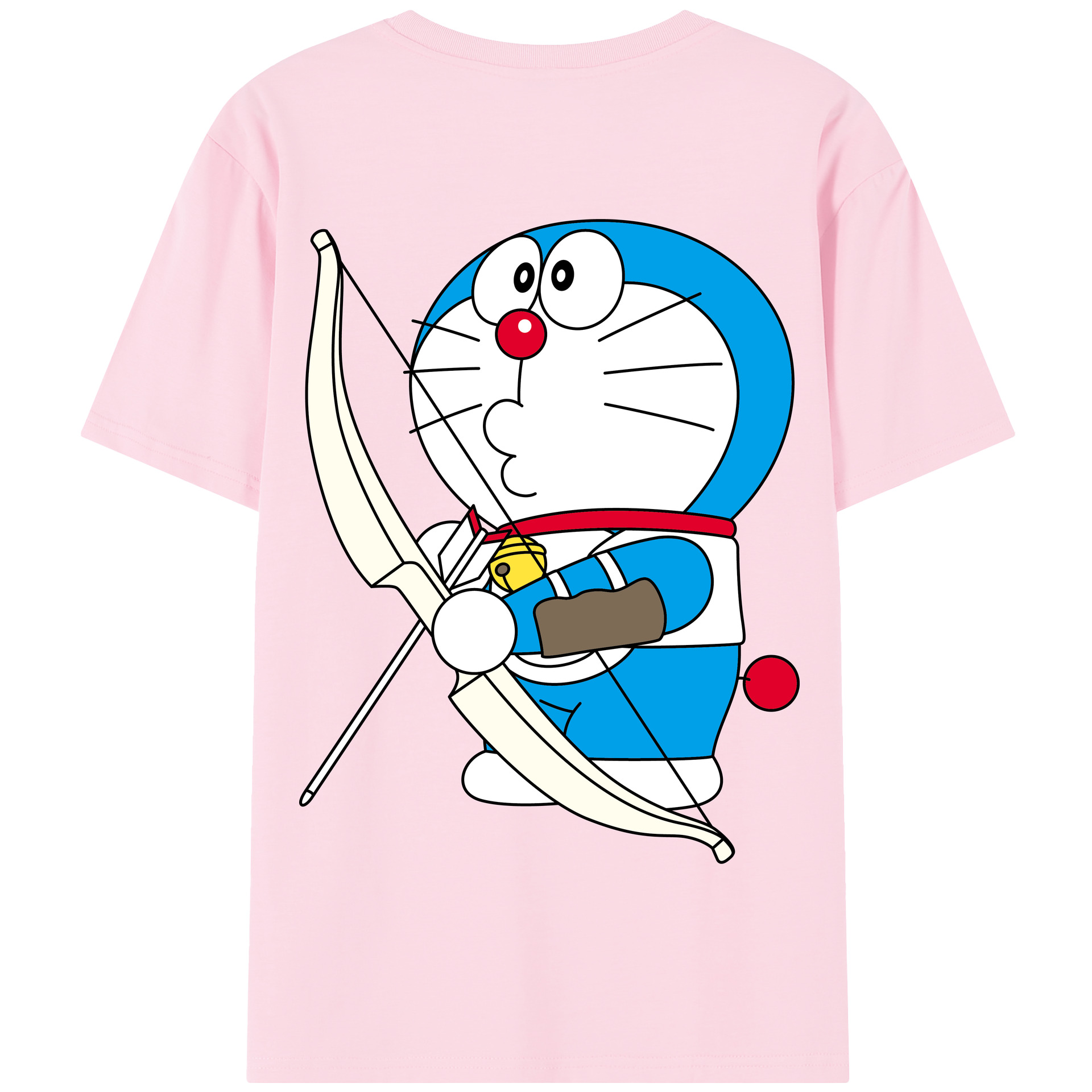 （画像用） ドラえもん Doraemon 綿100％半袖Tシャツ（背面プリント）