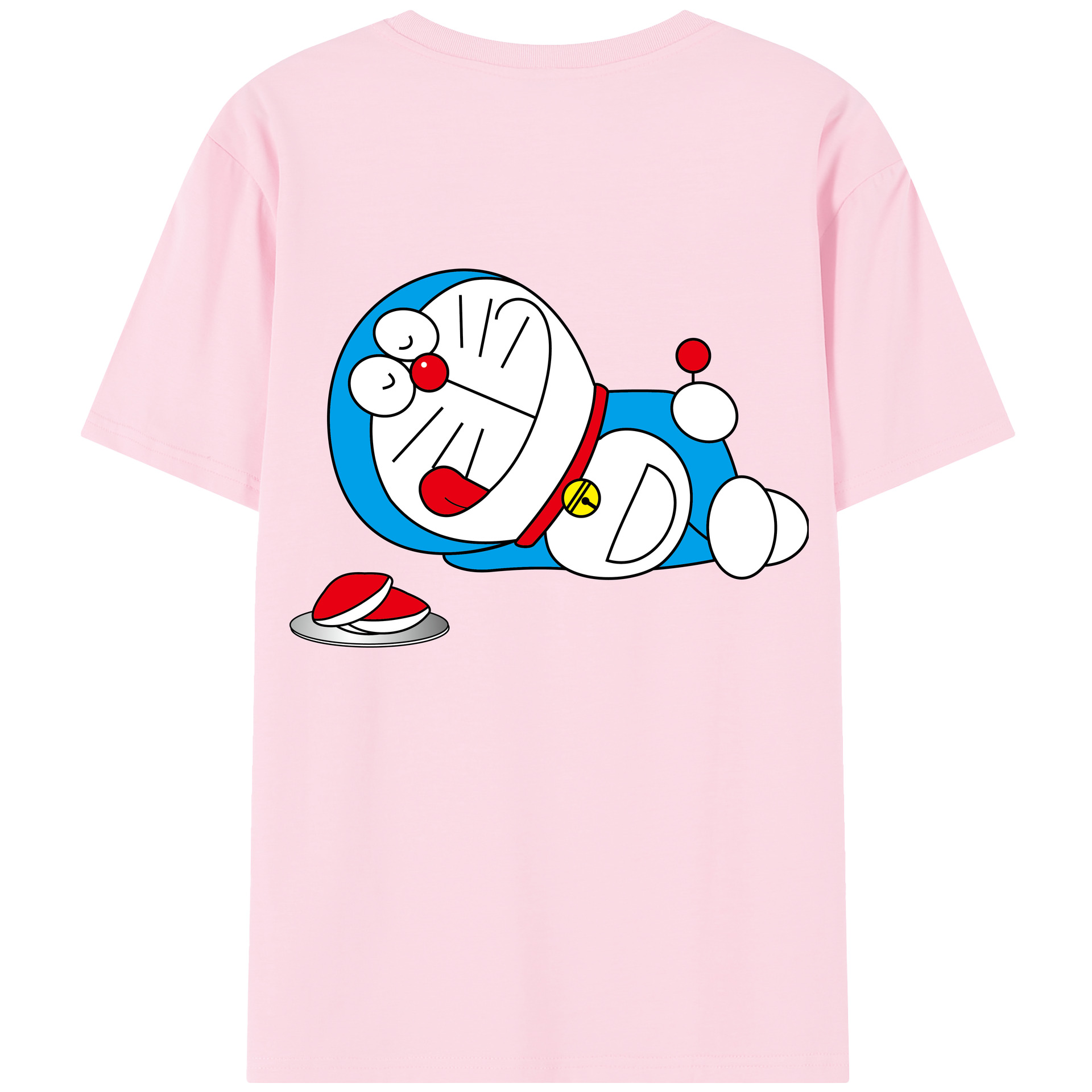 （画像用） ドラえもん Doraemon 綿100％半袖Tシャツ（背面プリント）