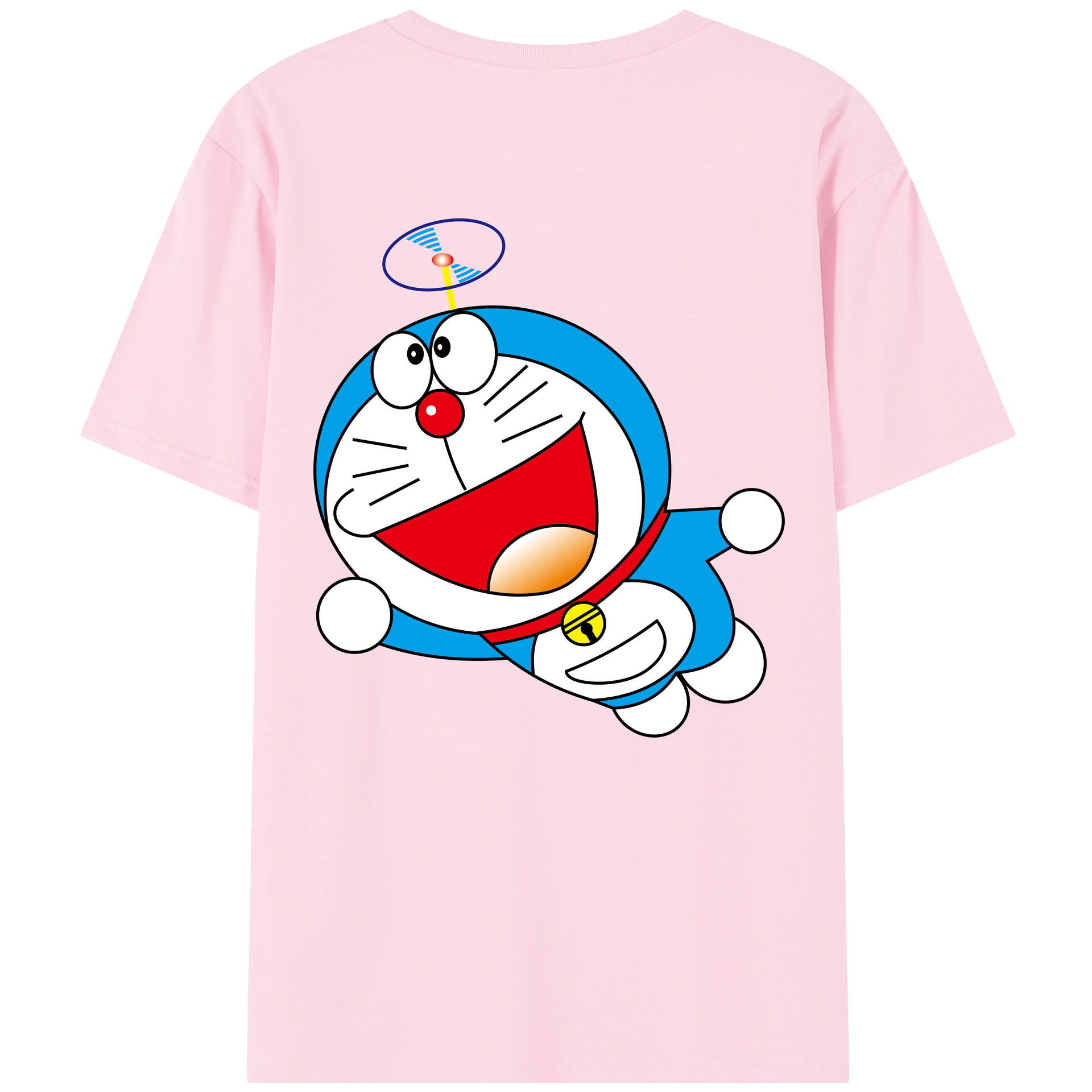 （画像用） ドラえもん Doraemon 綿100％半袖Tシャツ（背面プリント）