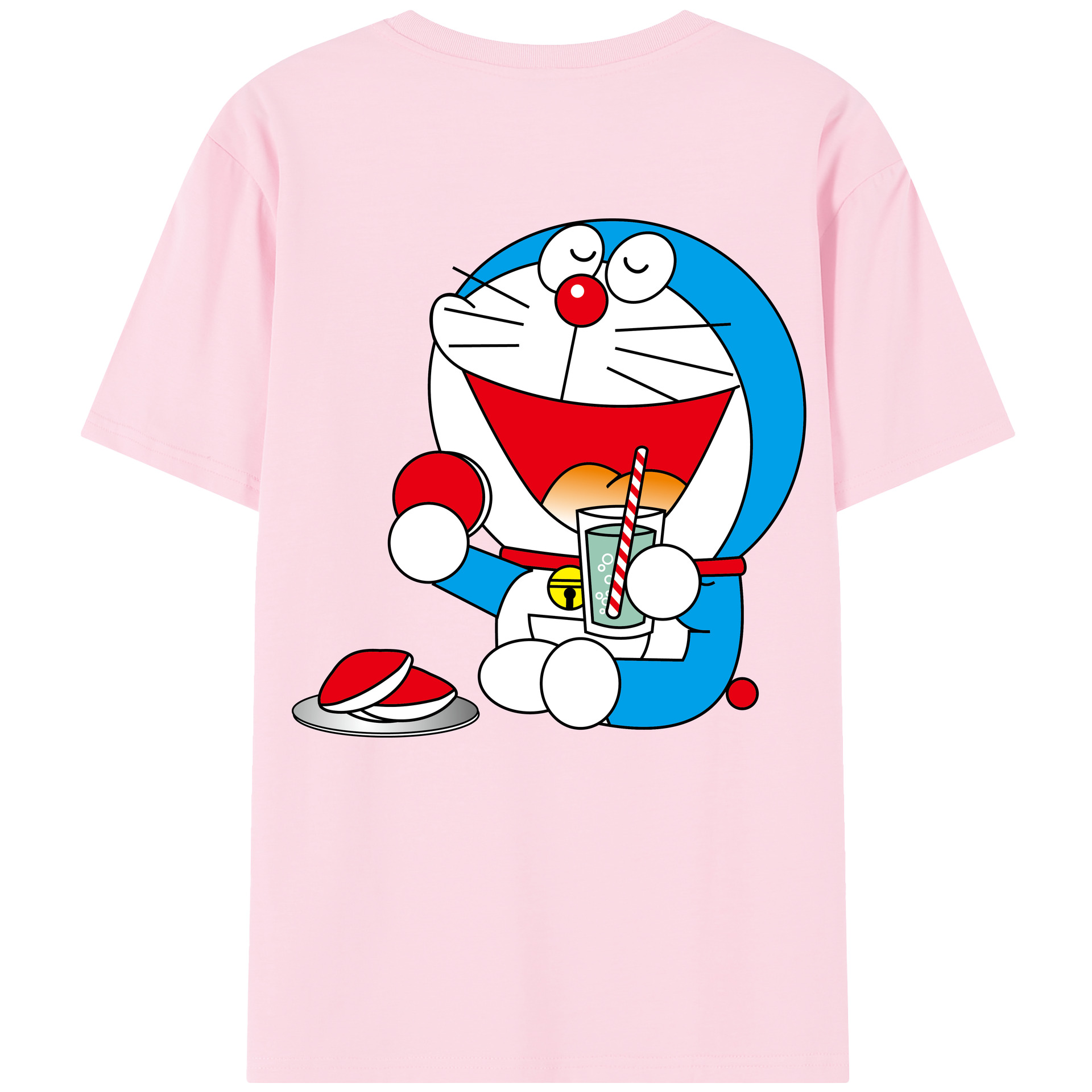 （画像用） ドラえもん Doraemon 綿100％半袖Tシャツ（背面プリント）