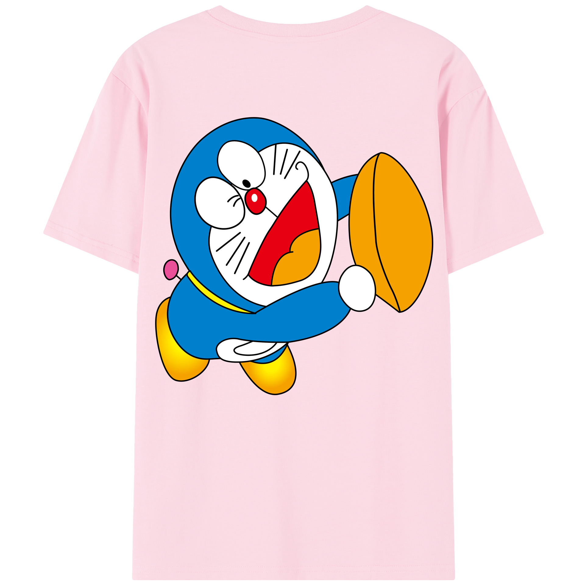 （画像用） ドラえもん Doraemon 綿100％半袖Tシャツ（背面プリント）