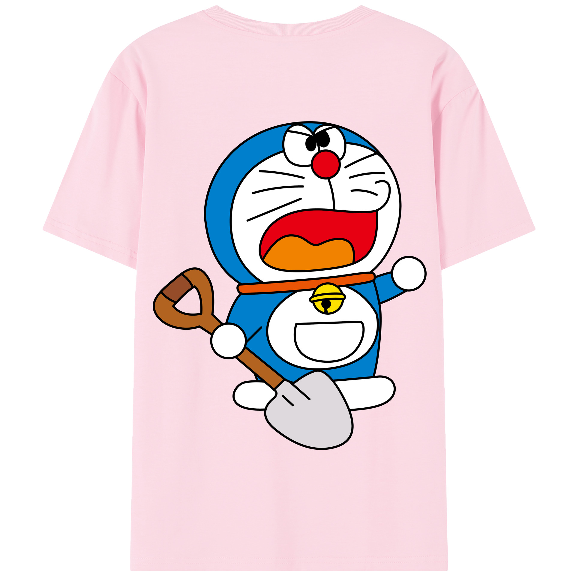 （画像用） ドラえもん Doraemon 綿100％半袖Tシャツ（背面プリント）