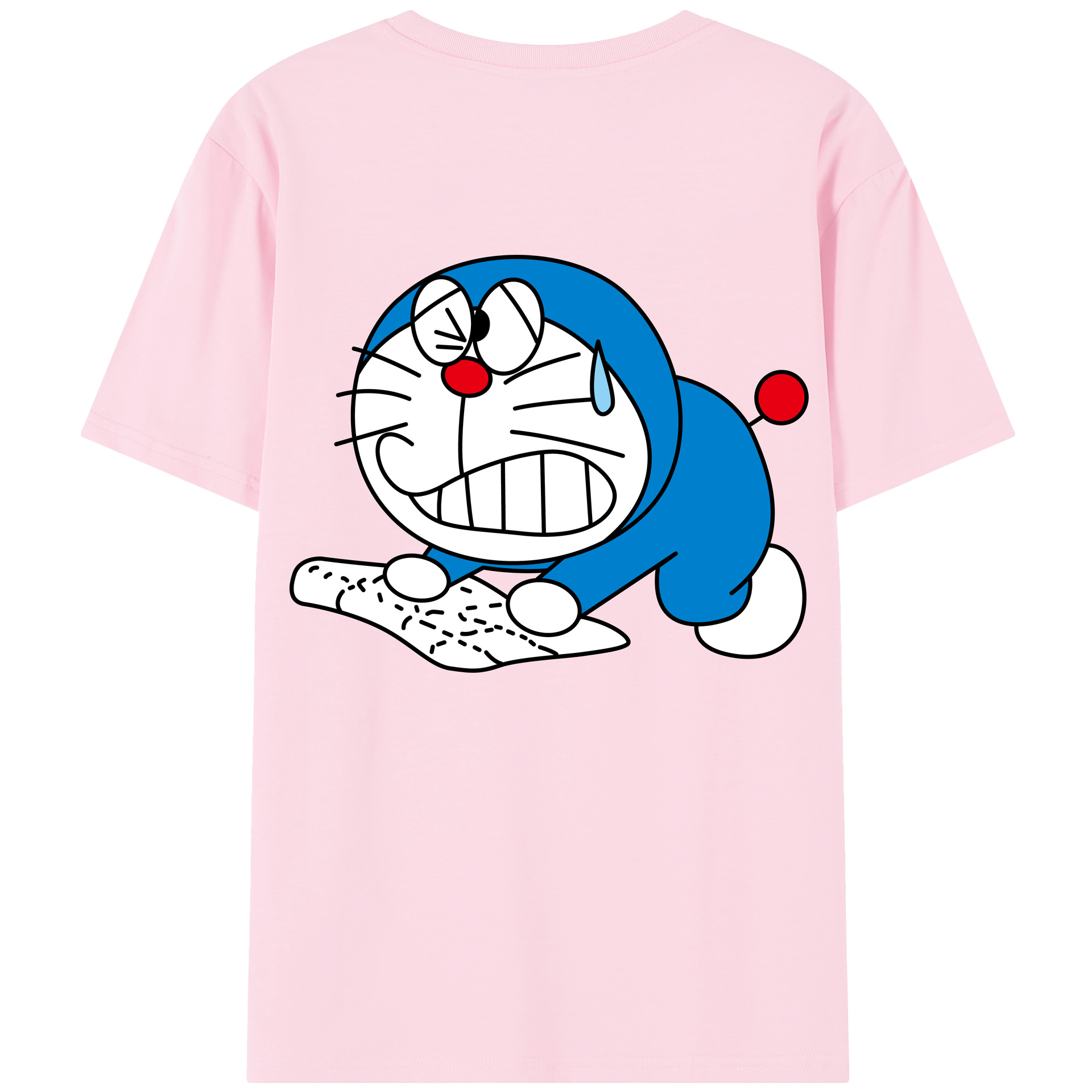 （画像用） ドラえもん Doraemon 綿100％半袖Tシャツ（背面プリント）