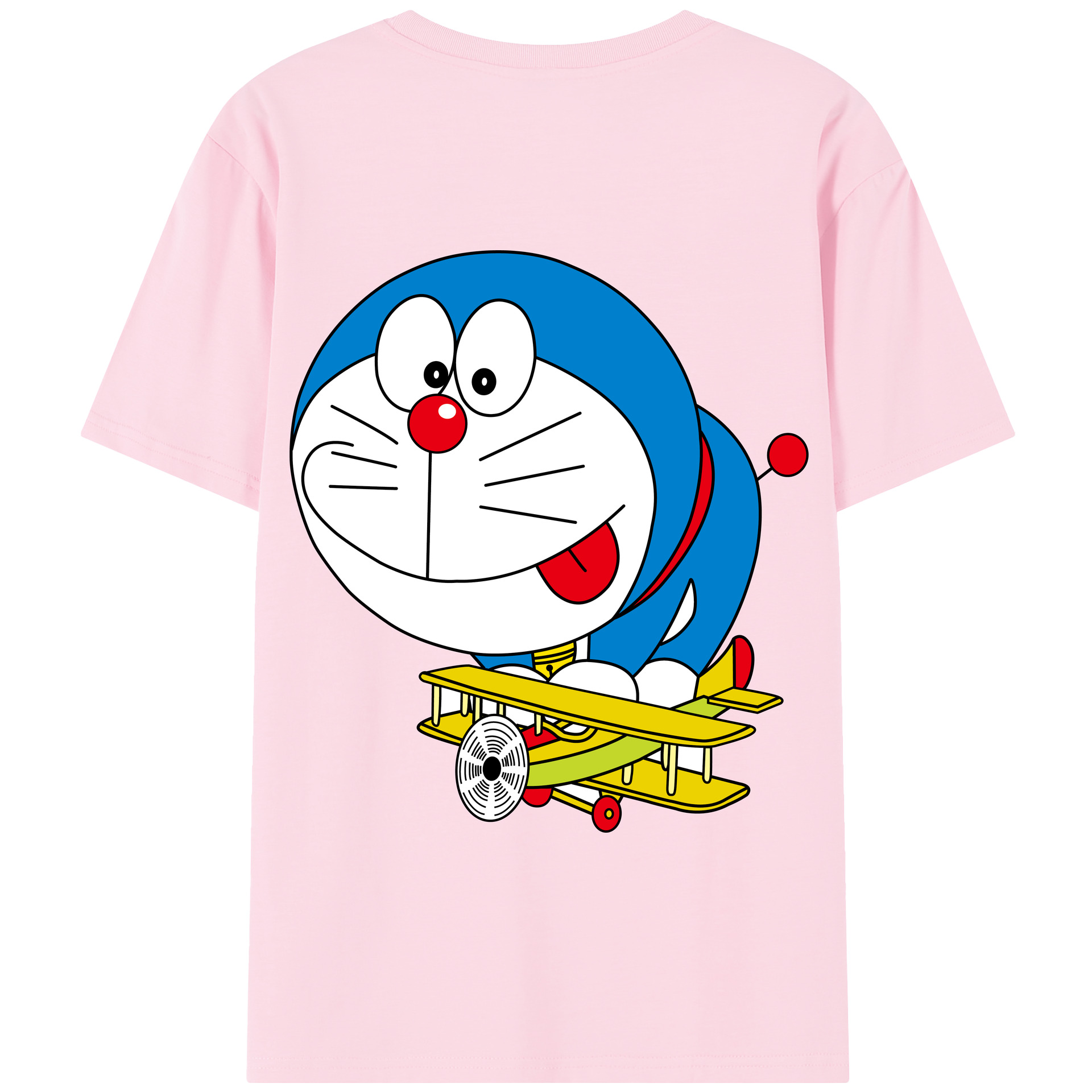 （画像用） ドラえもん Doraemon 綿100％半袖Tシャツ（背面プリント）