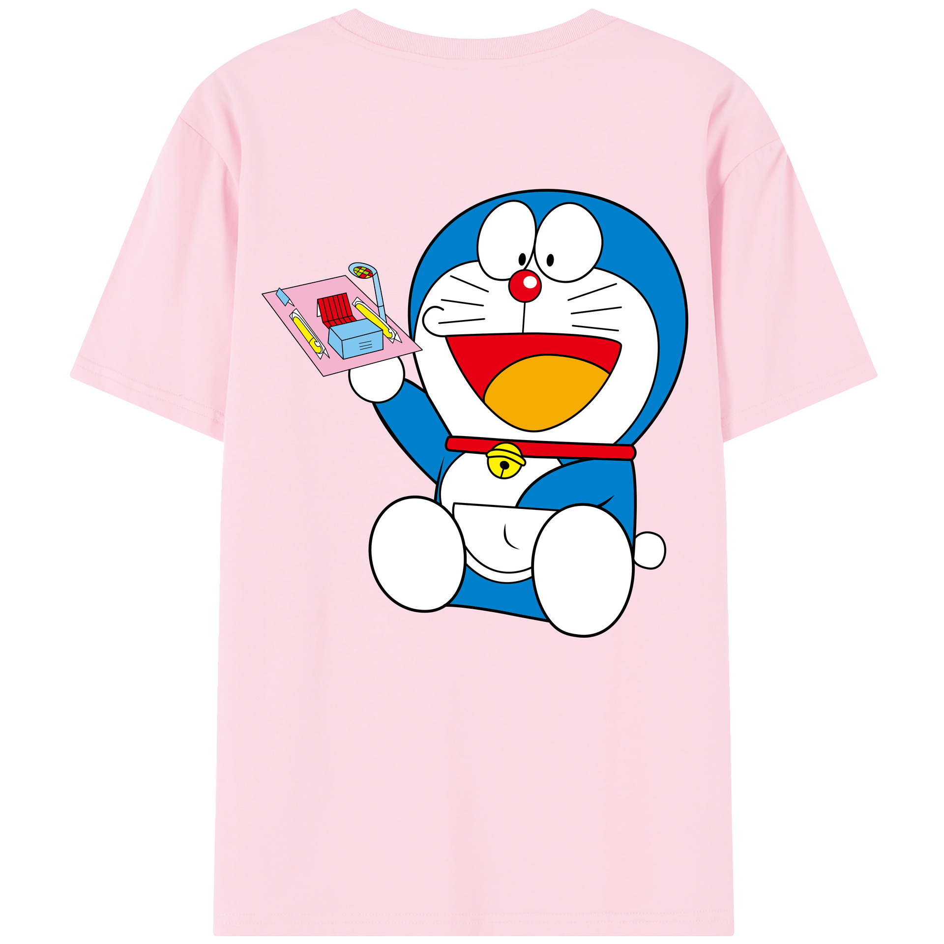 （画像用） ドラえもん Doraemon 綿100％半袖Tシャツ（背面プリント）