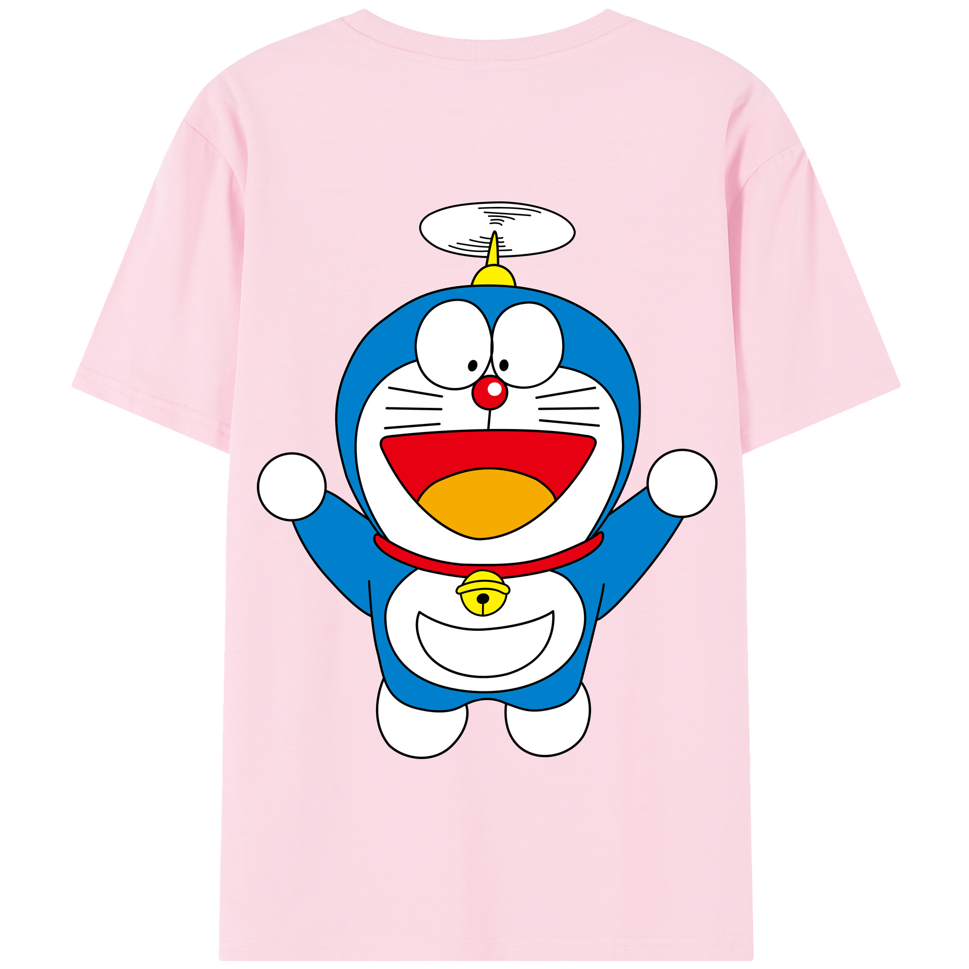 （画像用） ドラえもん Doraemon 綿100％半袖Tシャツ（背面プリント）