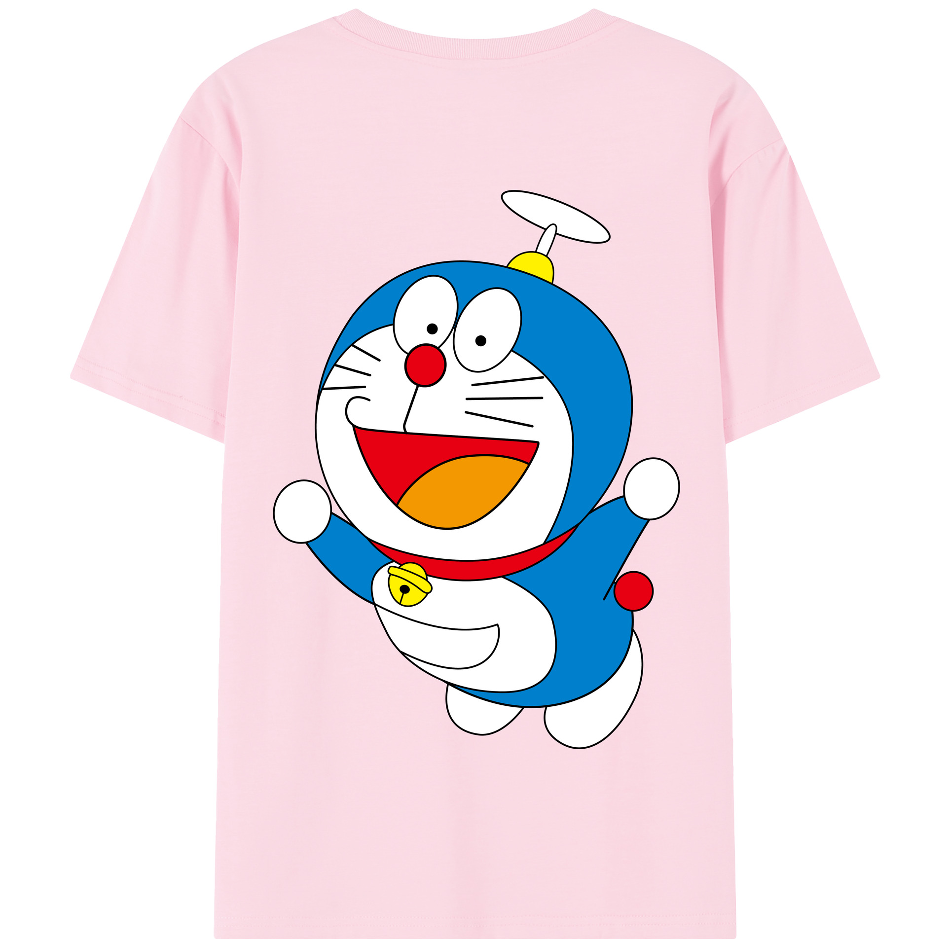 （画像用） ドラえもん Doraemon 綿100％半袖Tシャツ（背面プリント）