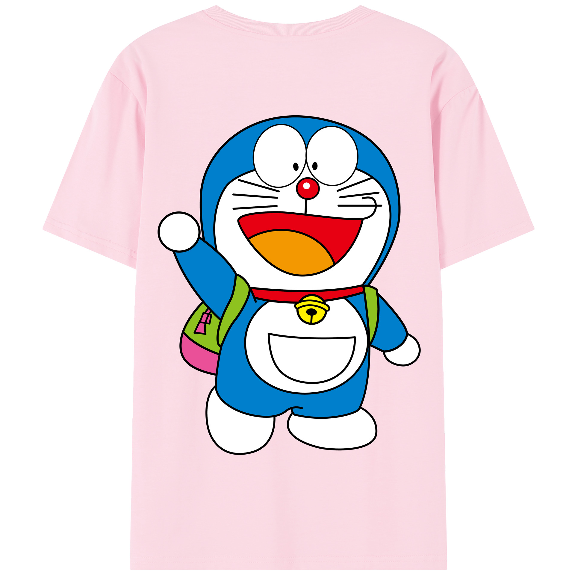 （画像用） ドラえもん Doraemon 綿100％半袖Tシャツ（背面プリント）