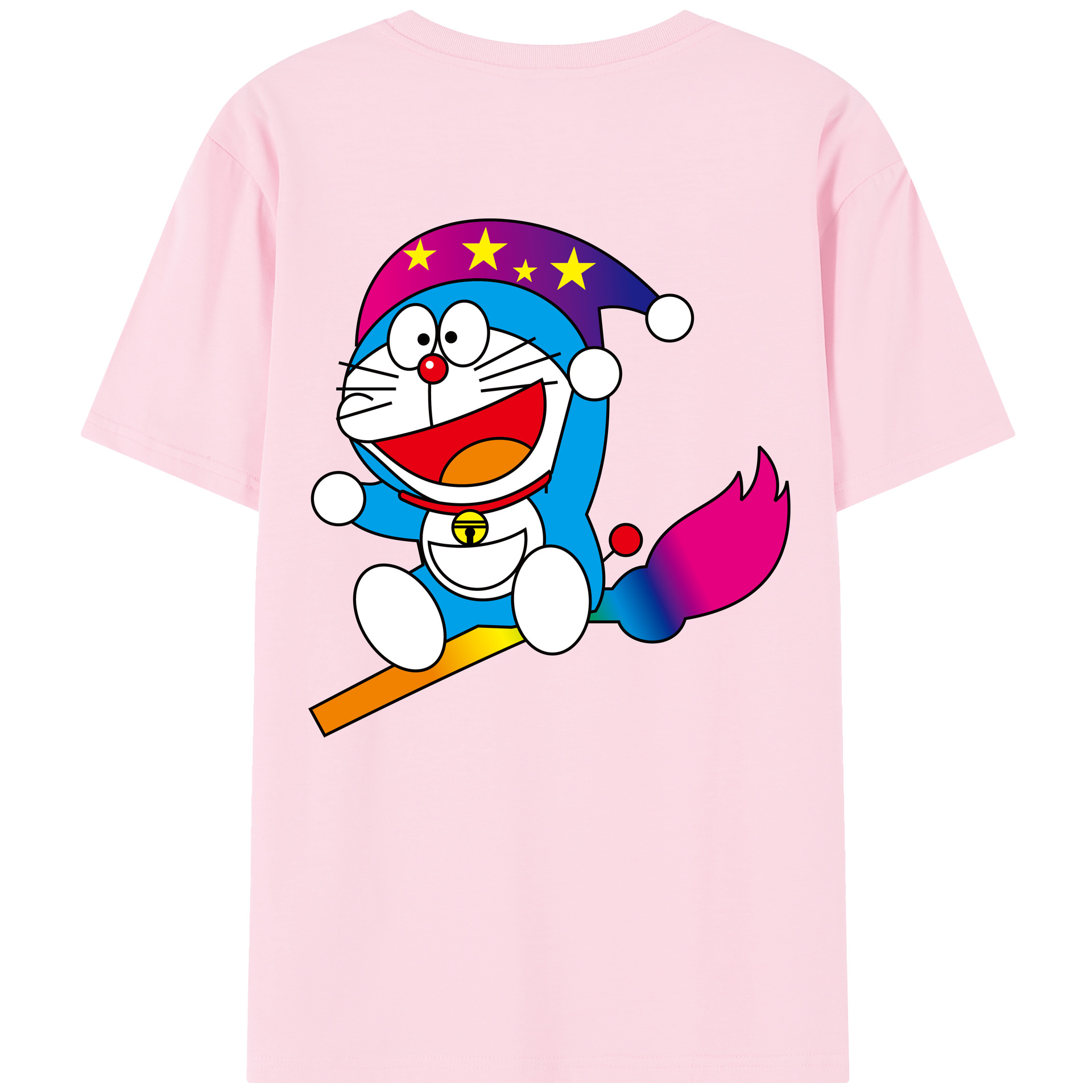 （画像用） ドラえもん Doraemon 綿100％半袖Tシャツ（背面プリント）