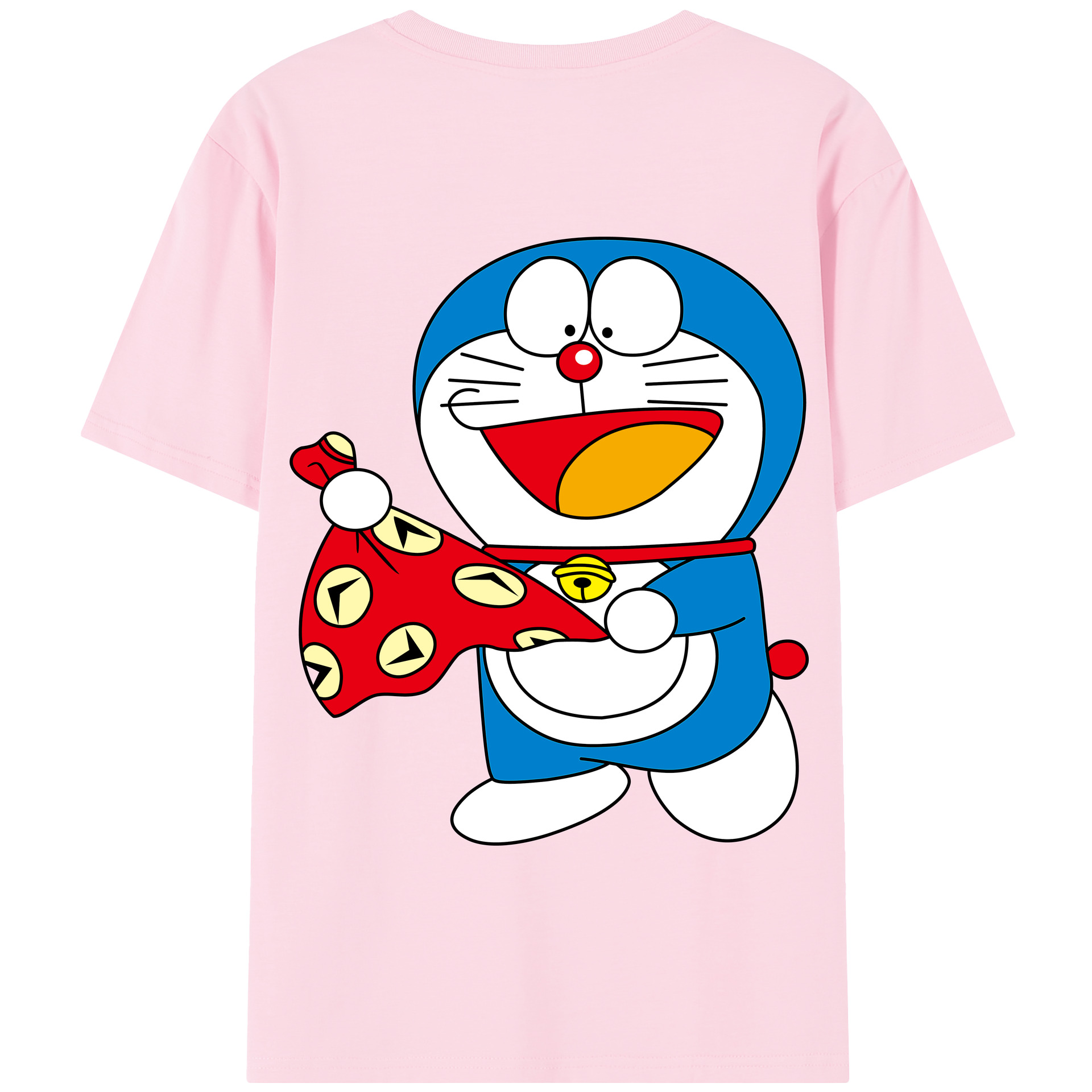 （画像用） ドラえもん Doraemon 綿100％半袖Tシャツ（背面プリント）
