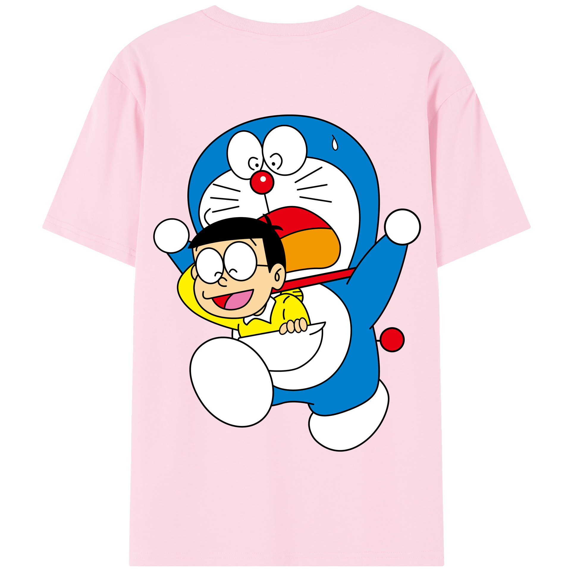 （画像用） ドラえもん Doraemon 綿100％半袖Tシャツ（背面プリント）