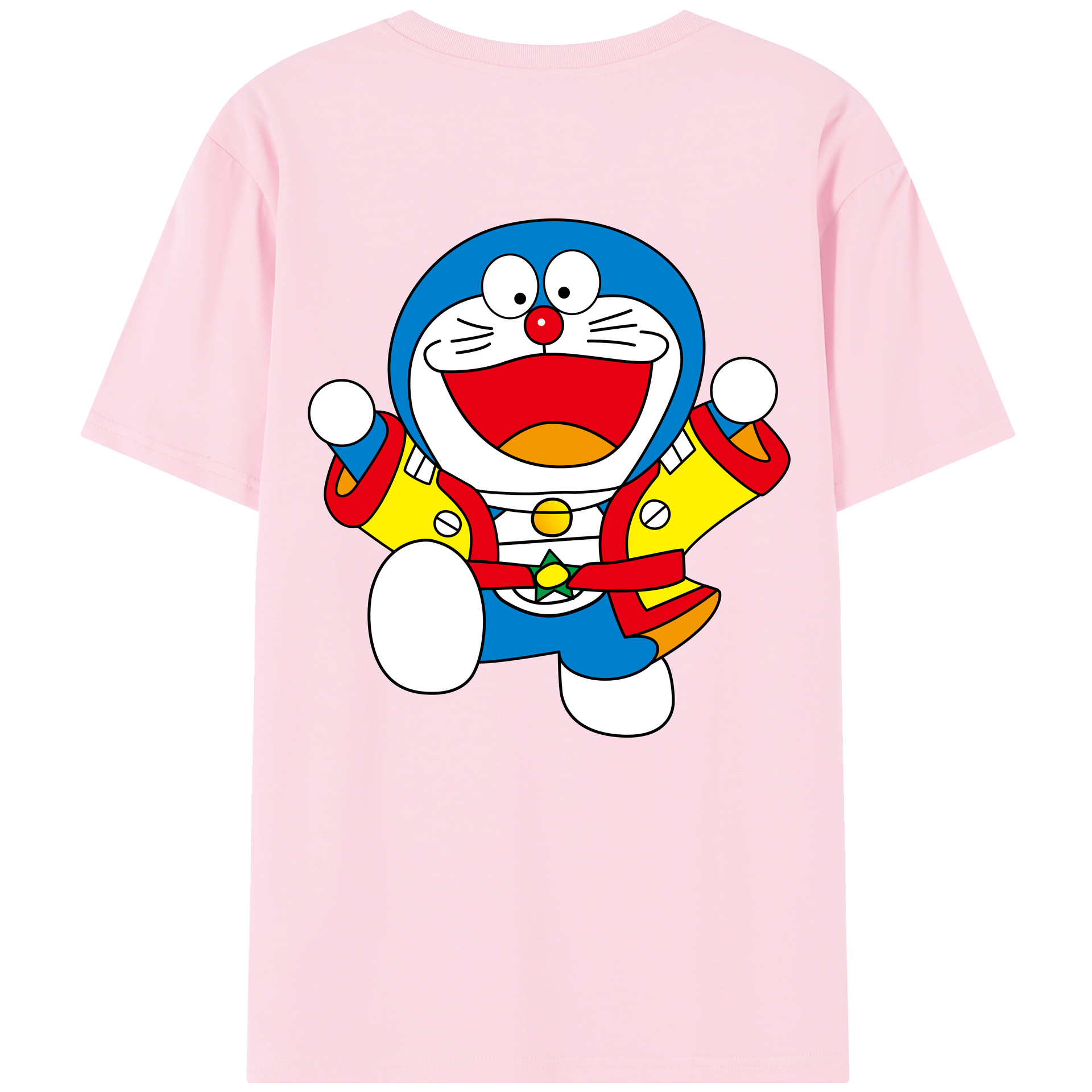 （画像用） ドラえもん Doraemon 綿100％半袖Tシャツ（背面プリント）
